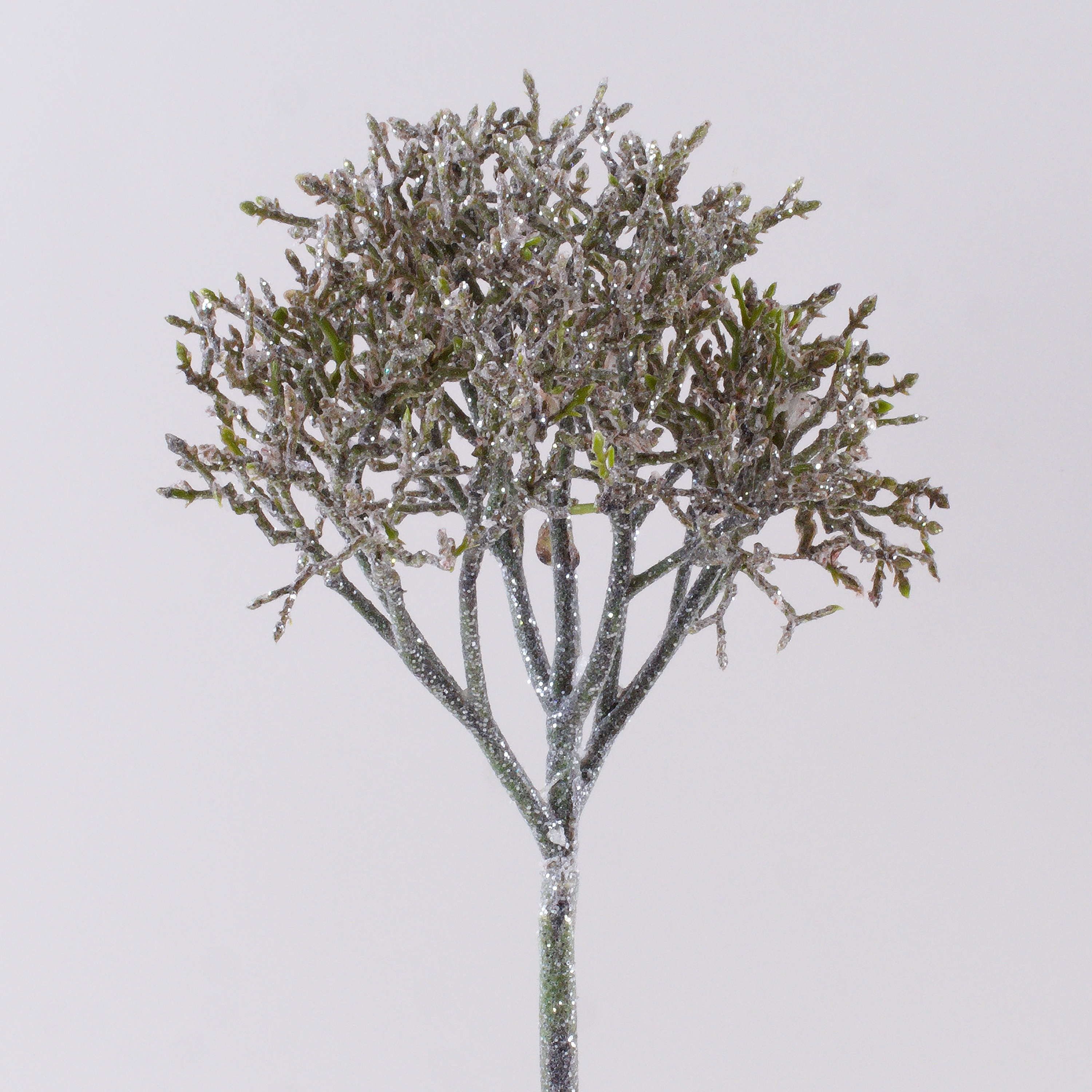 Kunstzweig Künstlicher Korallenzweig Nadina, Glitzer, Silber-braun, 45cm Koralle, artplants, Höhe 45.0 cm