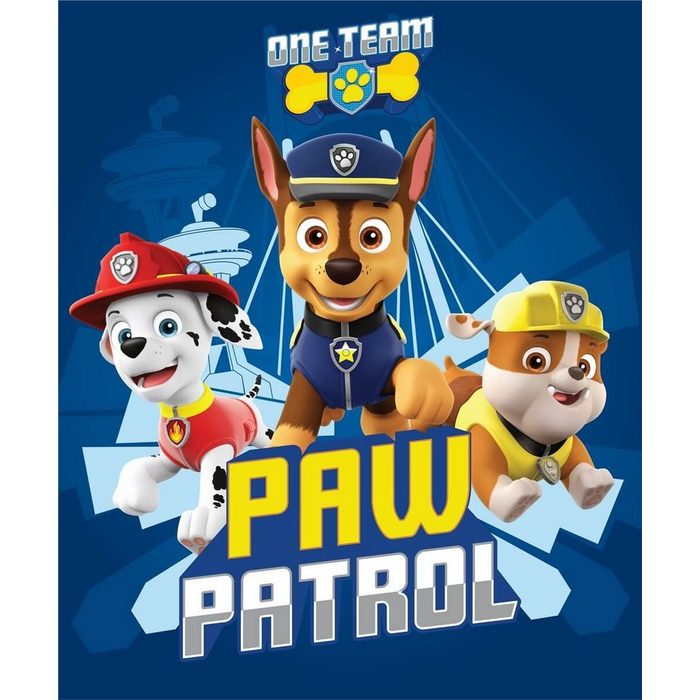 Kinderdecke PAW Patrol - Kuschelige Decke Fleecedecke 100x140 blau PAW PATROL 100% Polyester