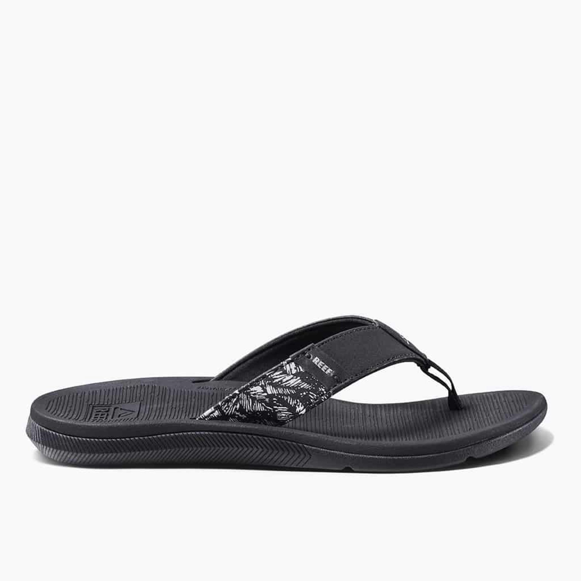 Reef Santa Ana - Damen Flip-Flops - Black/White Badepantolette