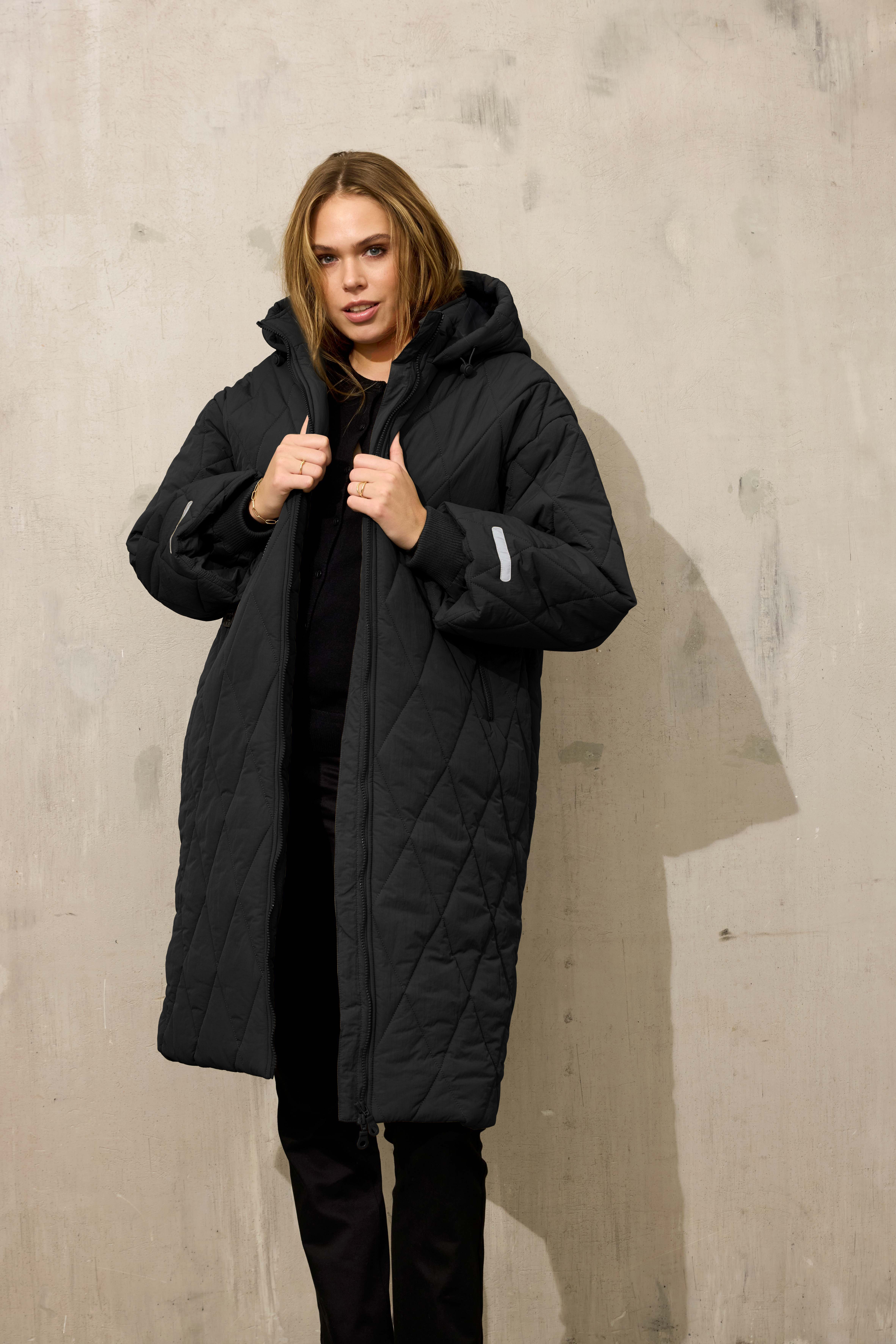 ZE-ZE Nordic Steppmantel Steppmantel Zurich schwarz mit Kapuze günstig online kaufen