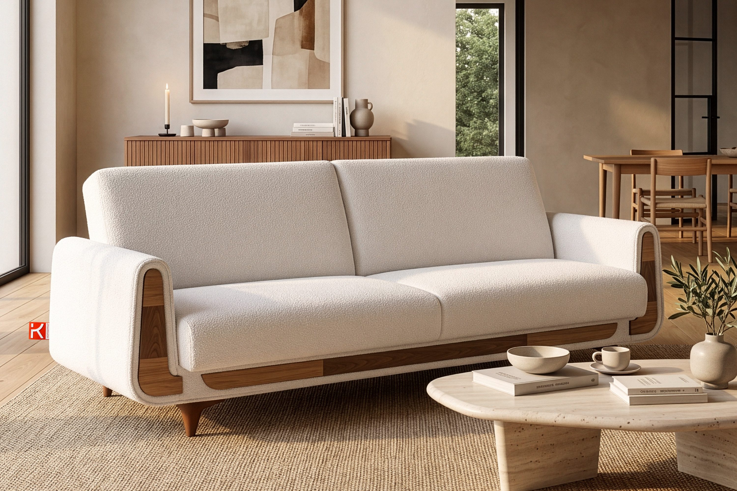 KONSIMO® 3-Sitzer GUSTAVO Sofa 3-Personen, Modern, mit Schlaffunktion, Bettkasten, hergestellt in der EU