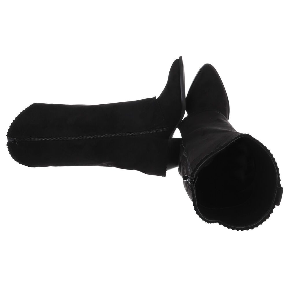 Ital-Design Modische Damen Cowboy-Stiefel mit Fransen und Komfort Westernst günstig online kaufen