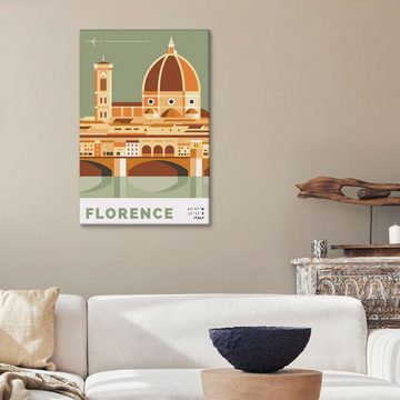 Posterlounge Leinwandbild Nigel Sandor, Duomo in Florence, Mediterran Digitale Kunst