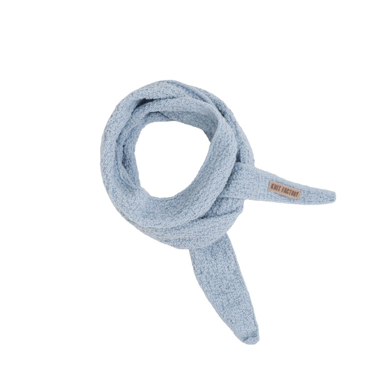 Knit Factory Strickschal Sana Mini Celeste Hellblau, (1-St), Modell Sana, für Herbst, Winter