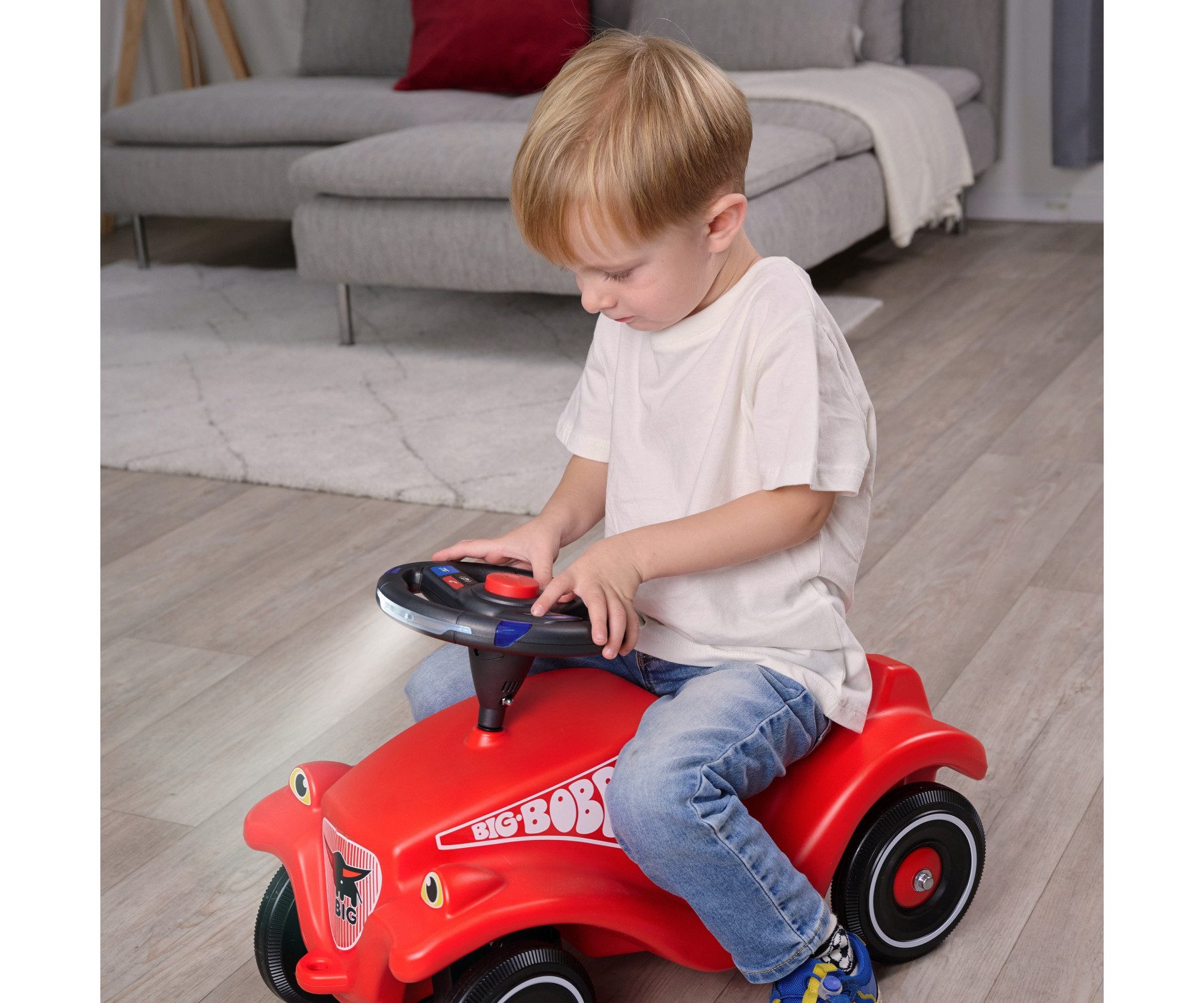 BIG Spielfahrzeug-Lenkrad BIG SOS Sound Lenkrad, mit Sound; Zubehör für Bobby Car