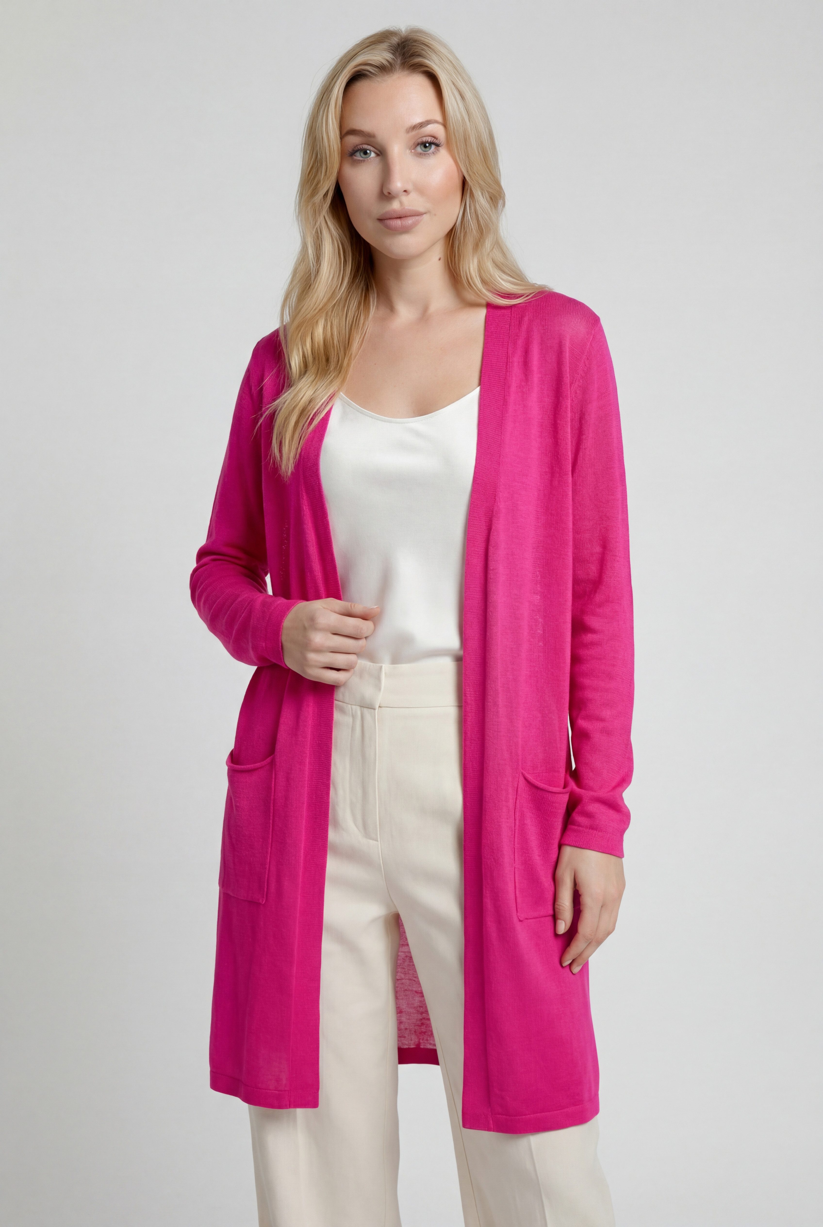 YC Fashion & Style Cardigan Feinstrick-Cardigan in mehreren Farben, leicht transparent, One Size in Unifarbe