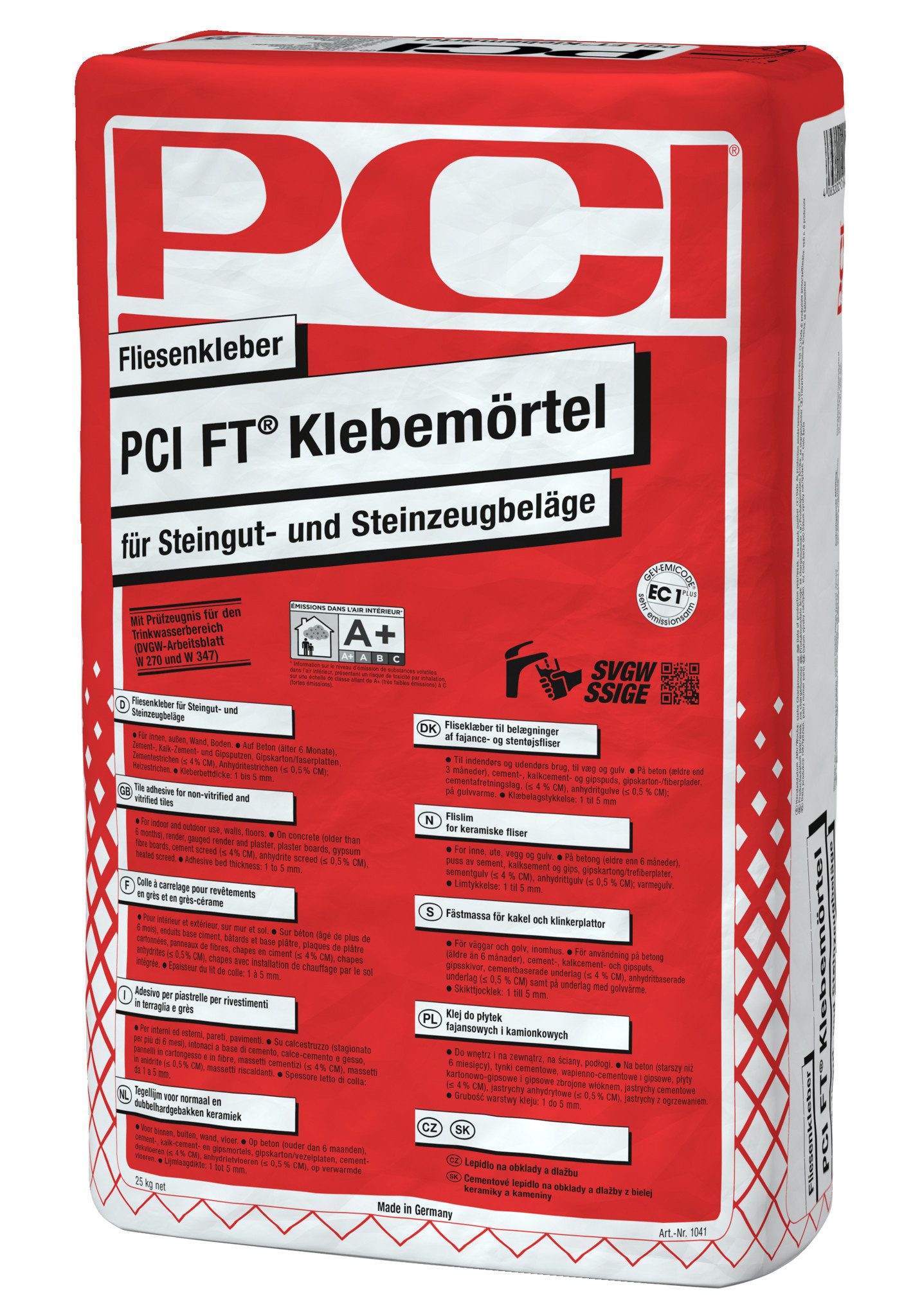PCI Fliesenkleber PCI FT® Klebemörtel grau 5 kg, 5 kg