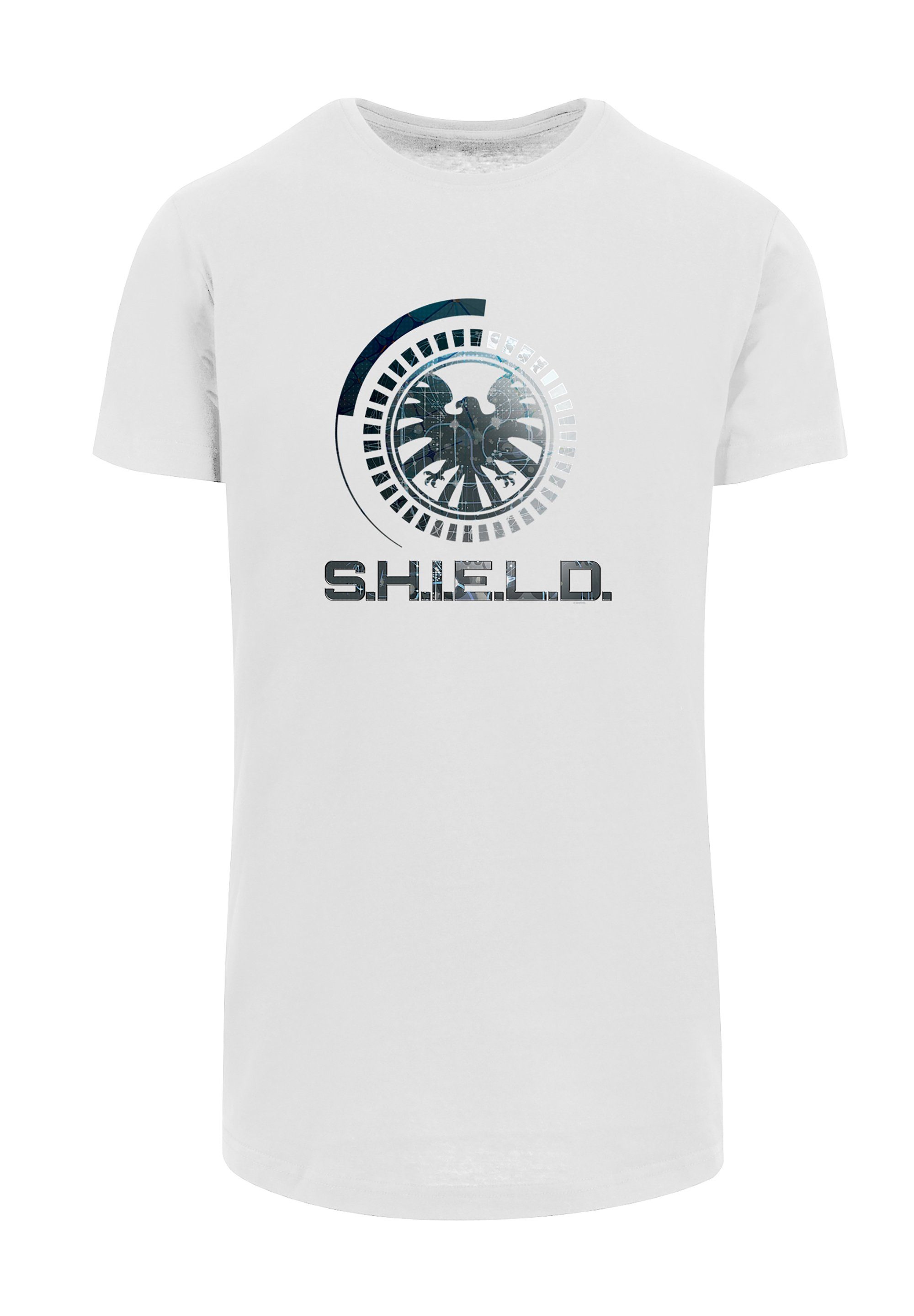 Shield Avengers Sehr Print, T-Shirt Marvel weicher hohem mit Baumwollstoff Tragekomfort F4NT4STIC Circuits