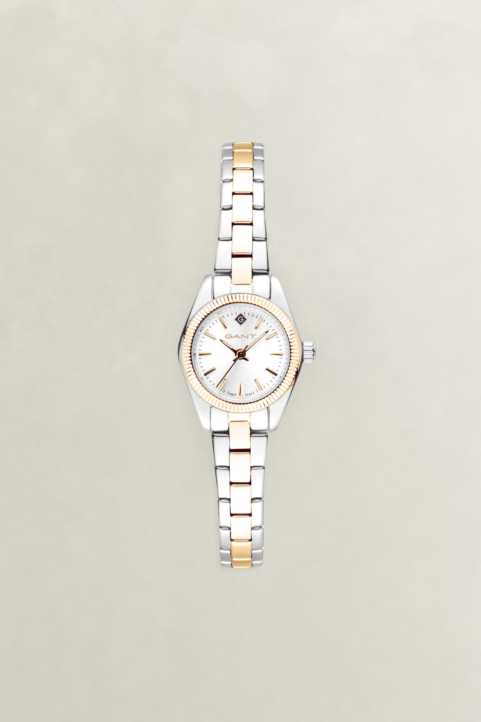 Gant Quarzuhr F-haven G194002, Armbanduhr, Damenuhr, Edelstahlarmband, analog