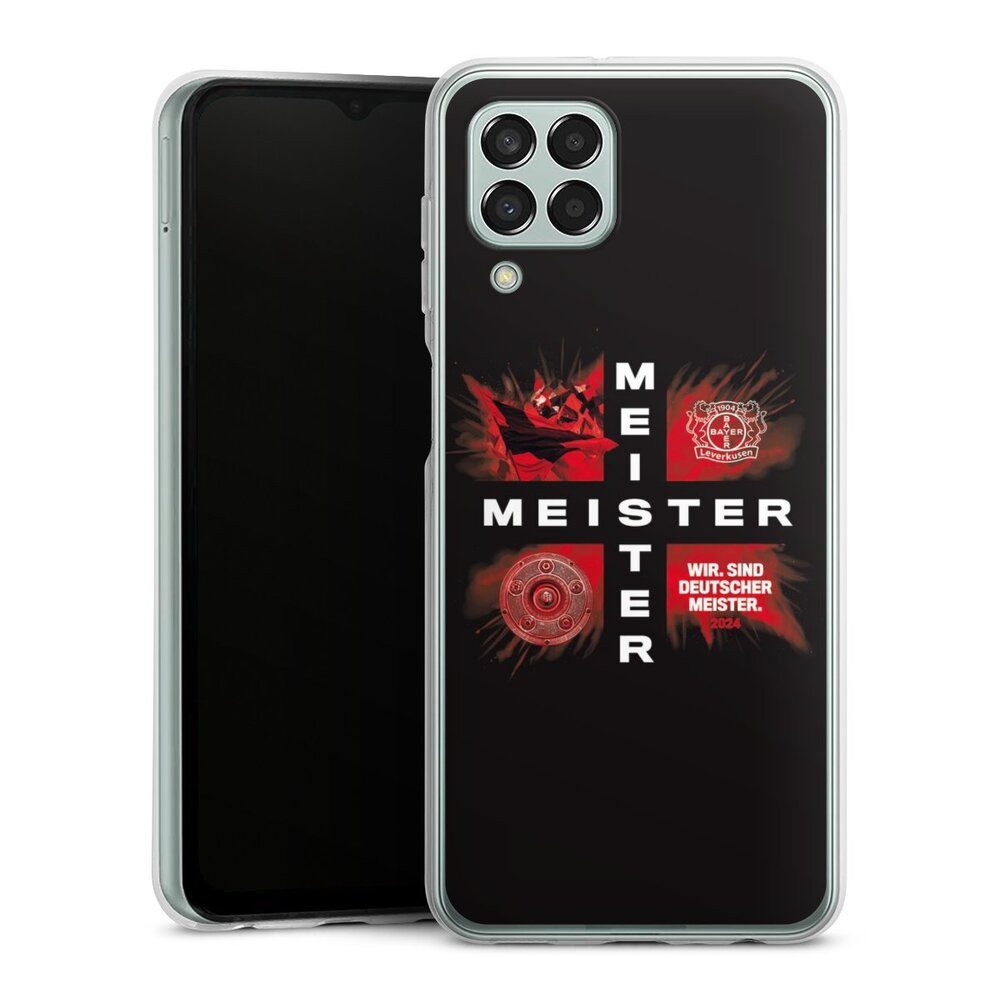 DeinDesign Handyhülle Bayer 04 Leverkusen Meister Offizielles Lizenzprodukt, Samsung Galaxy M33 5G Silikon Hülle Bumper Case Handy Schutzhülle