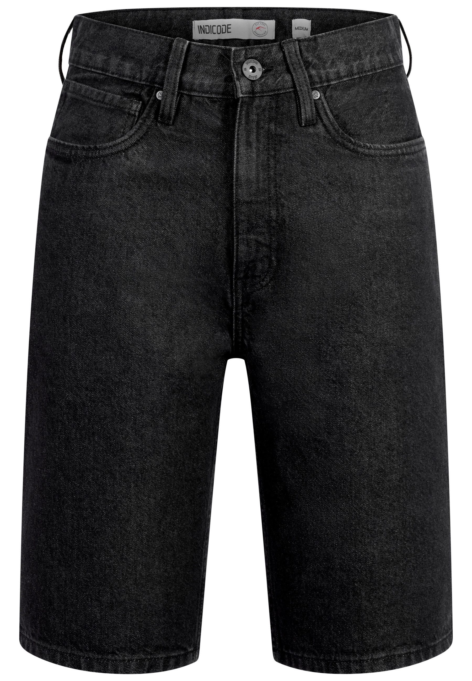 Indicode Jeansshorts Herren Jeansshorts INZelmon Herrenshorts aus 100 % Baumwolle