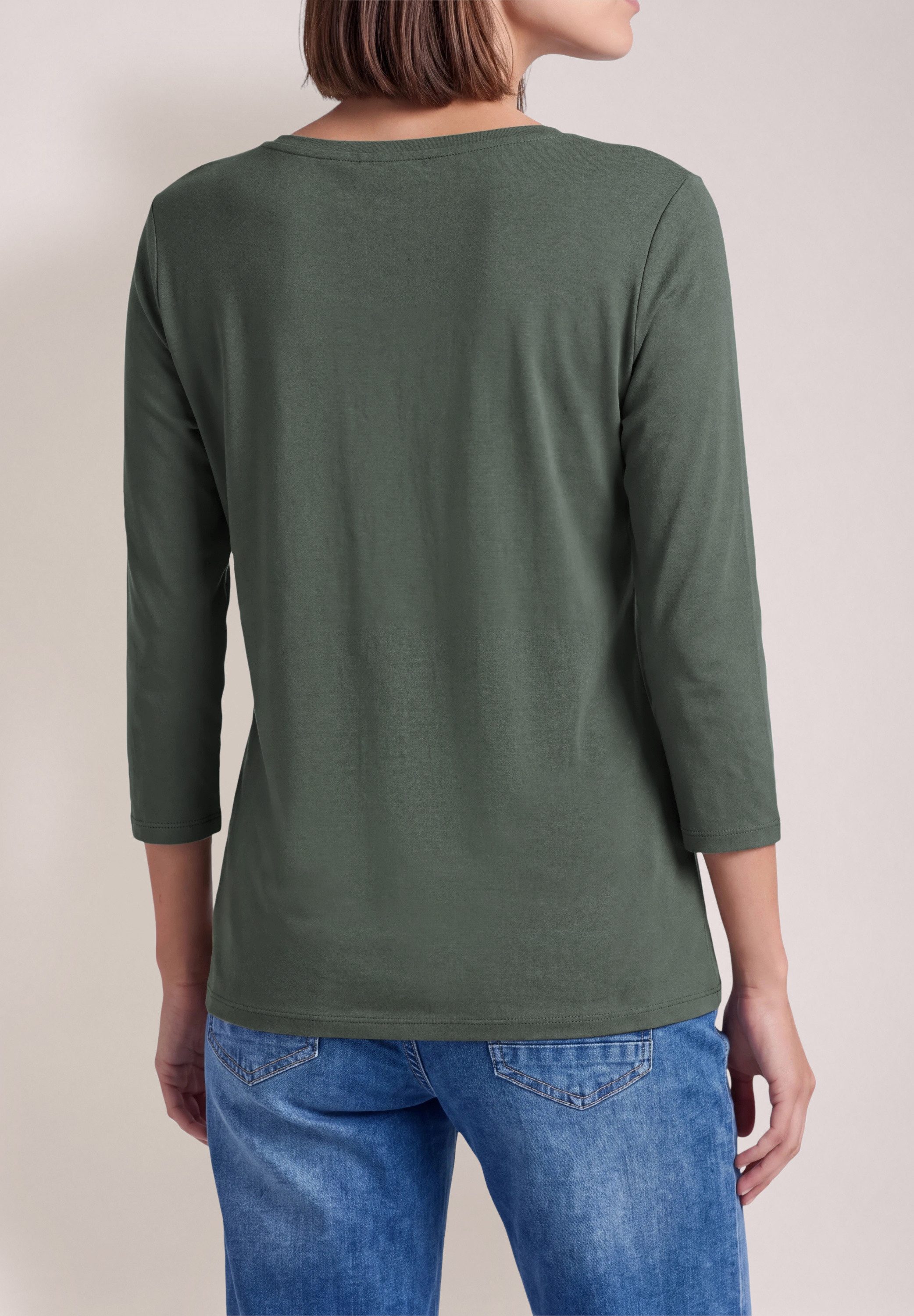 CECIL V-Shirt aus reiner Baumwolle – Bild 2 von 5