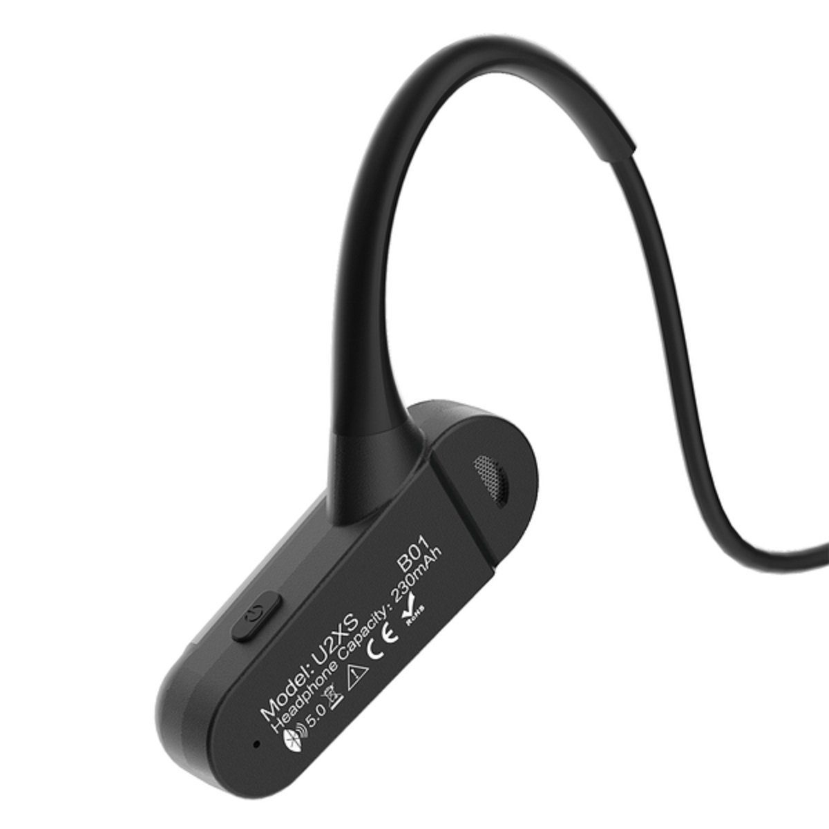 Dudao U2XS Air Conduction wireless Sport Kopfhörer Wireless In-Ear-Kopfhörer schwarz