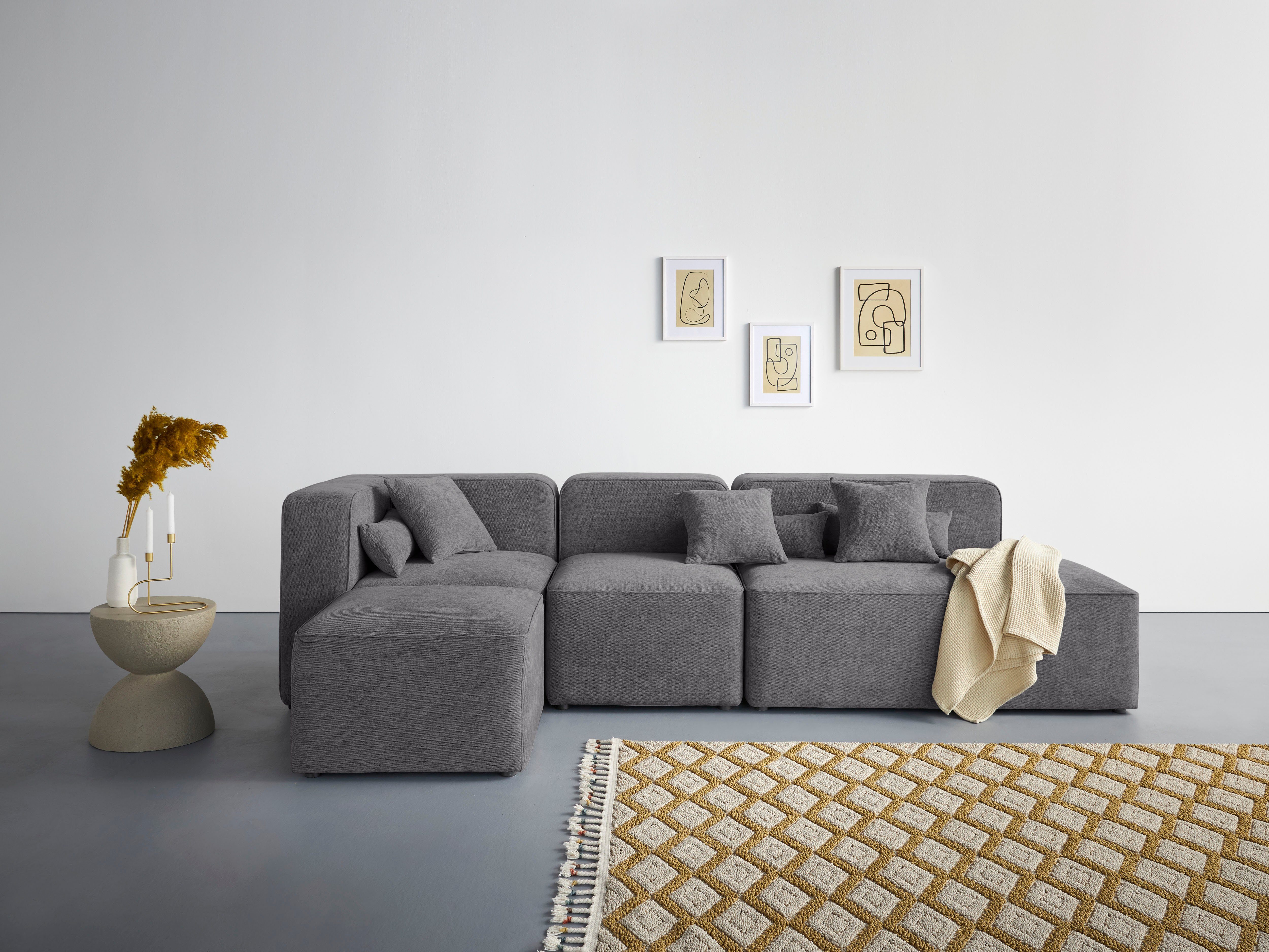 Home affaire Ecksofa Sundstrup L-Form, Modulserie, individuelle Zusammenstellung