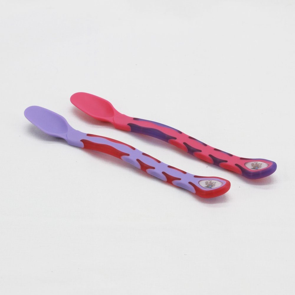 Vital Baby Esslernlöffel Mamas erster Löffel, Fütterlöffel, Schaber, langer Löffel, Babylöffel, ergonomischen felxisafe Griff mit Griffmulden
