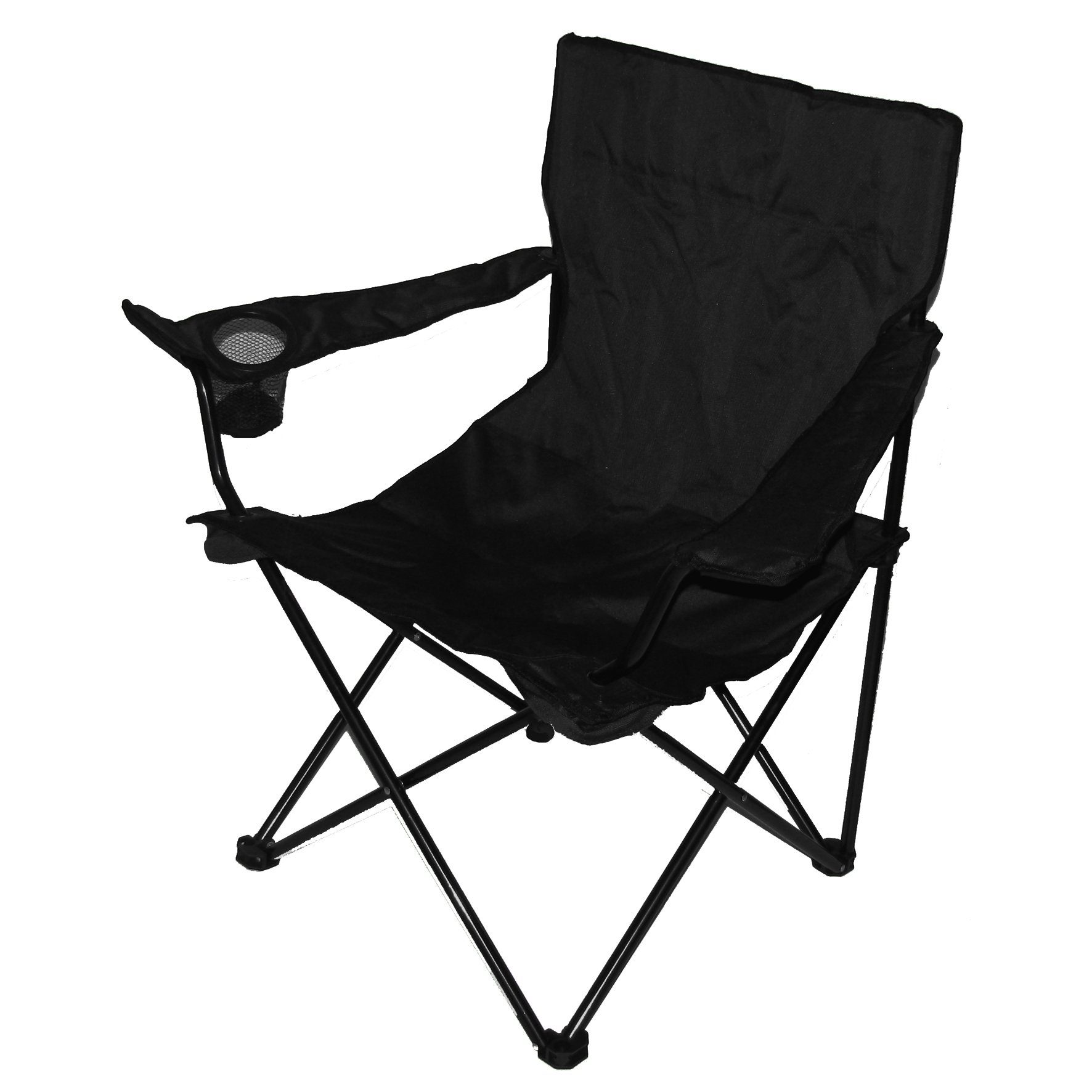 BigDean Campingstuhl Faltstuhl Schwarz Anglerstuhl