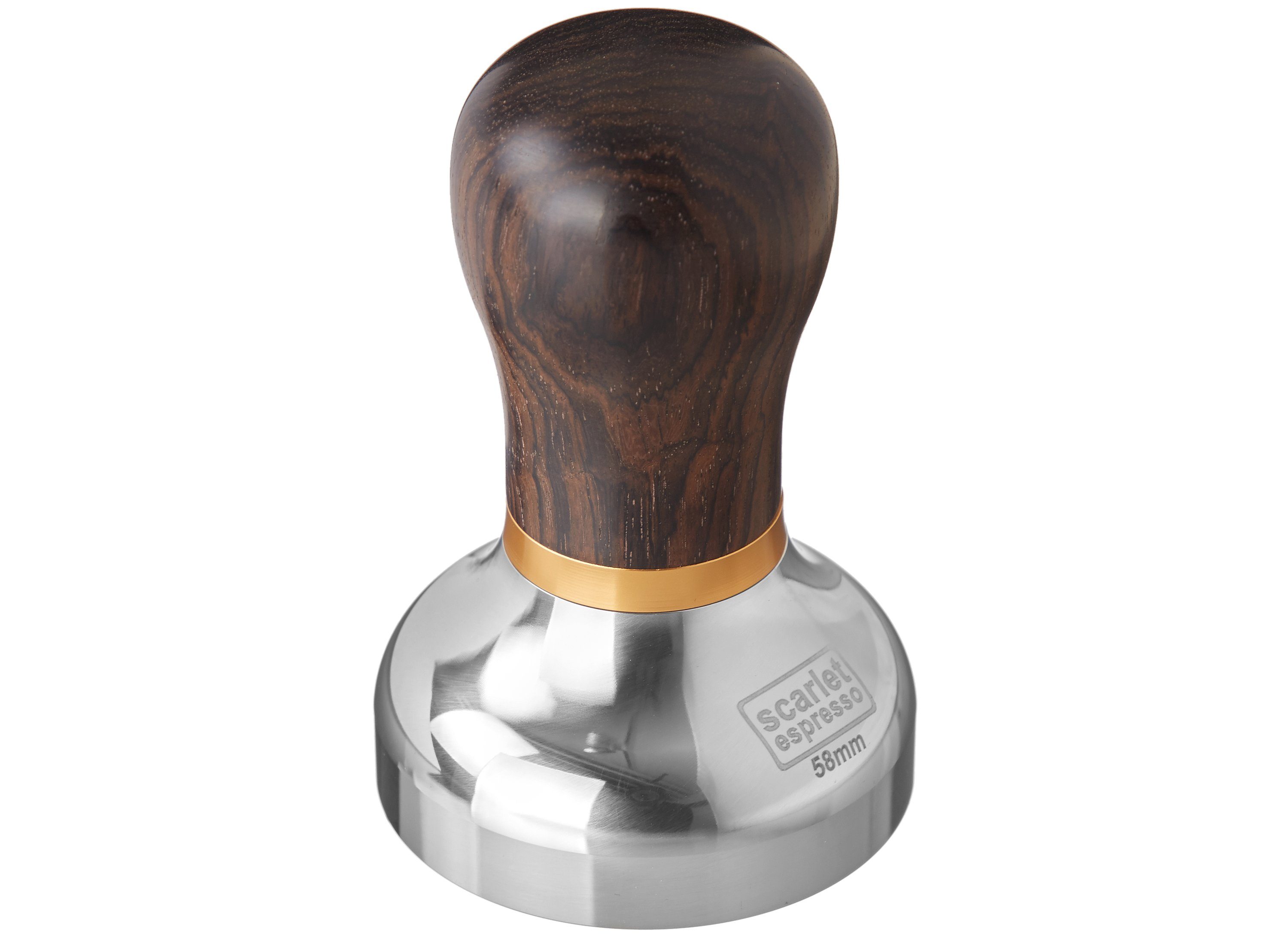 scarlet espresso Küchenmaschinen Zubehör-Set, scarlet espresso Tamper »Vittoria« Griff Edelholz mutligrößen Barista
