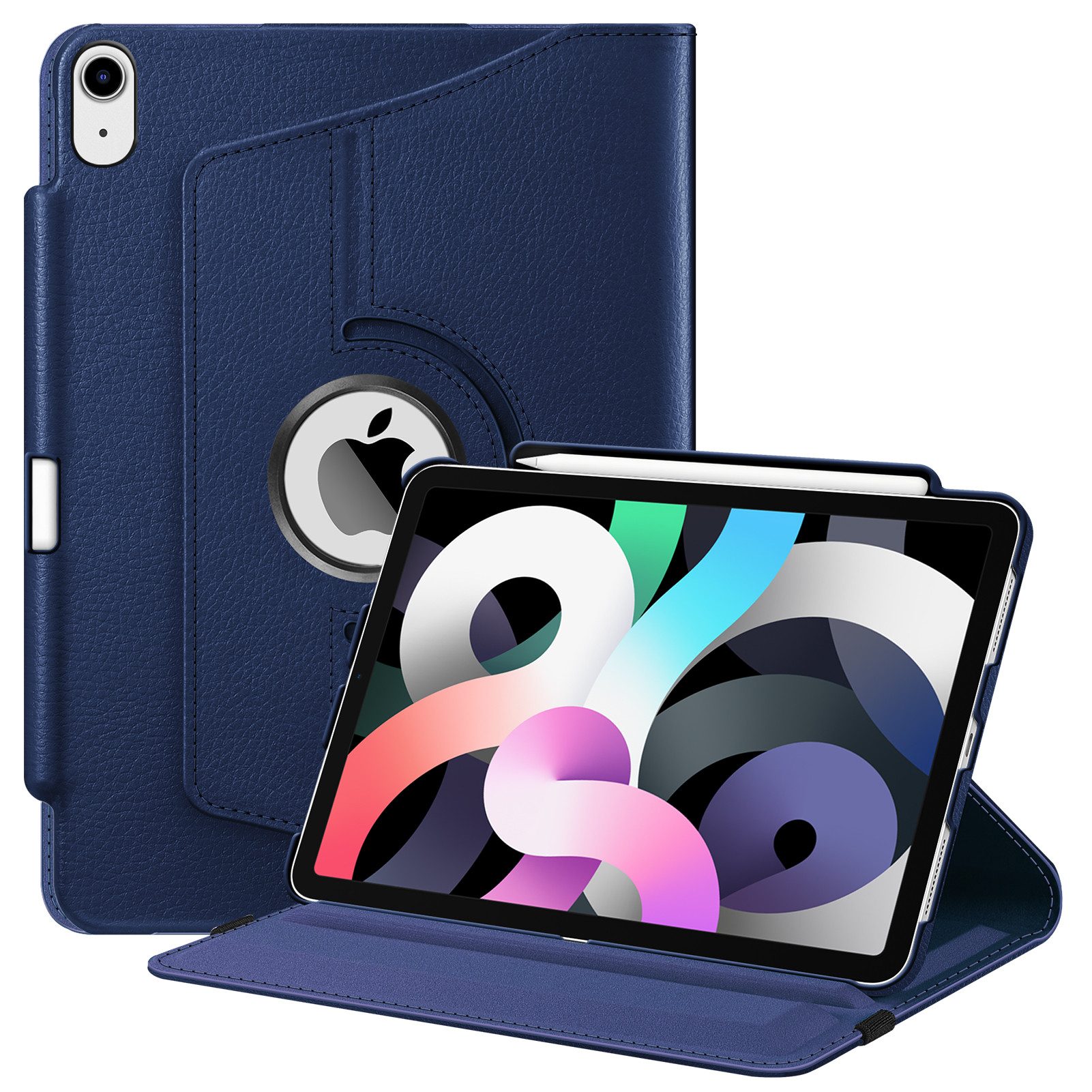 Fintie Tablet-Hülle für iPad Air 11'' M4/M3/M2(2026/2025/2024), iPad Air 5/4 Gen 2022/2020 10.9 Zoll, mit Stifthalter - 360 Grad verstellbare Schutzhülle mit Standfunktion