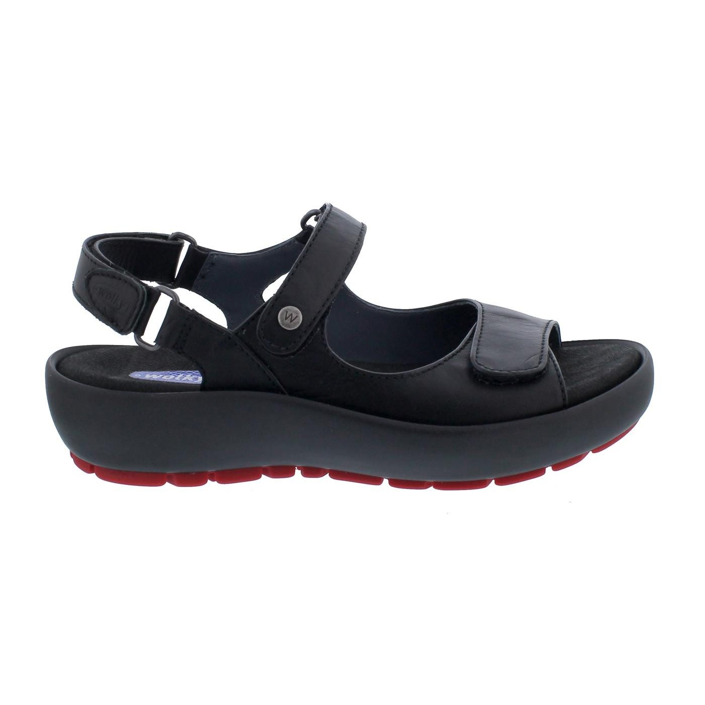 WOLKY Wolky Sandale Rio 0332520-000, Velvet Glattleder, Schwarz, Fußbett zu günstig online kaufen