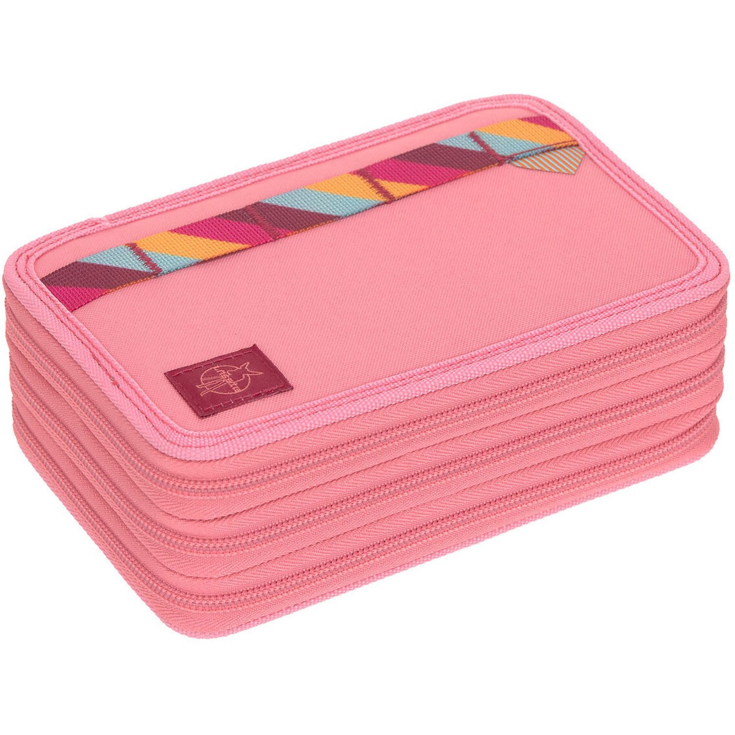 LÄSSIG Federmäppchen Lässig School Triple Pencil Case Unique pink