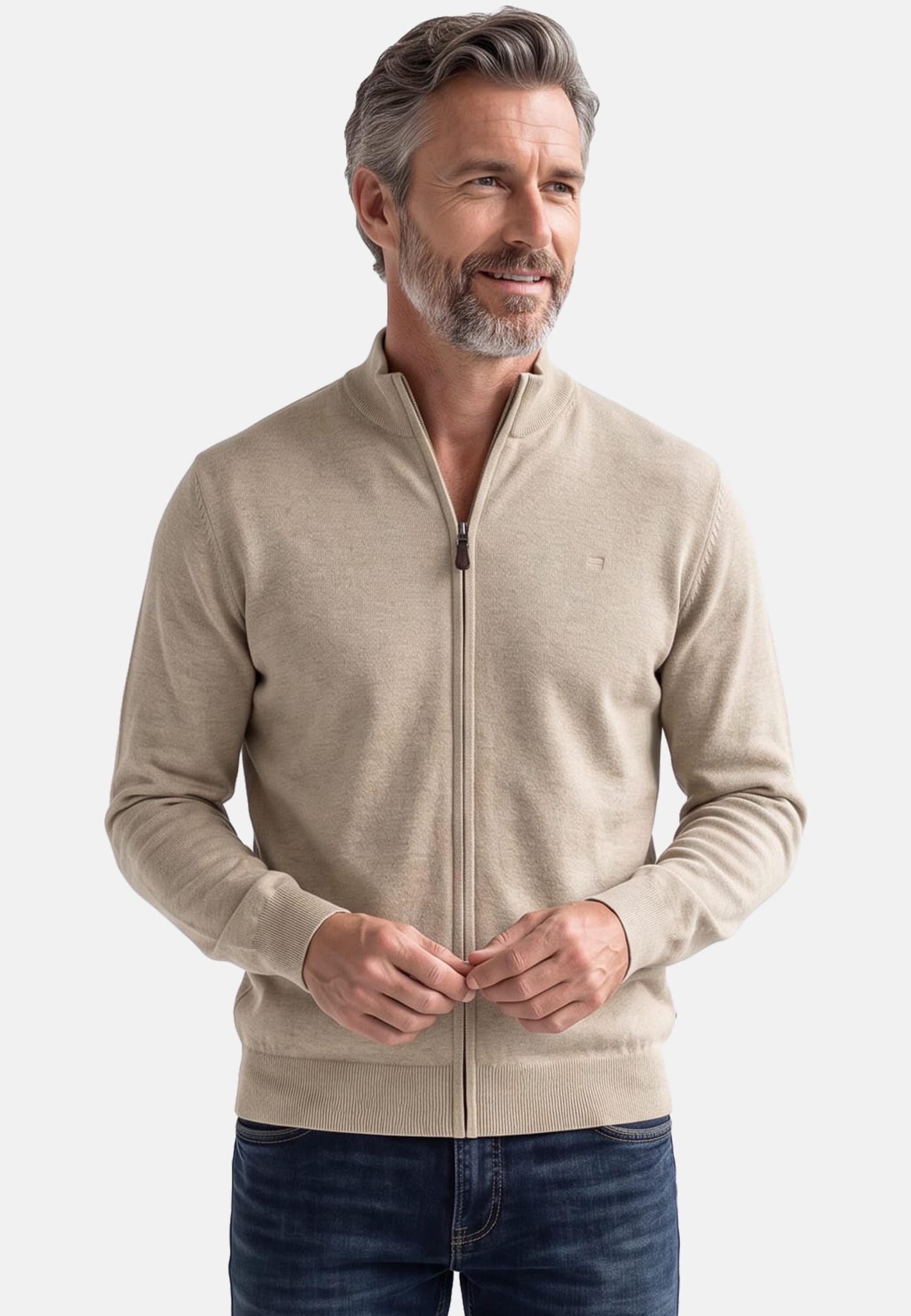 Redmond Strickjacke Basic (1-tlg) Strickjacke - Baumwolle - Atmungsaktiv - Weicher Baumwollstrick