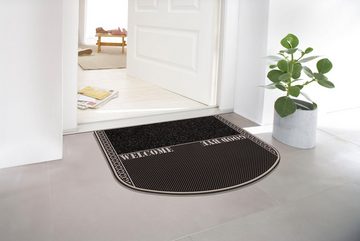 Fußmatte TC Clean In & Out, Home2Fashion, rechteckig, Höhe: 8 mm, Schmutzfangmatte, mit Spruch, robust, In- und Outdoor geeignet