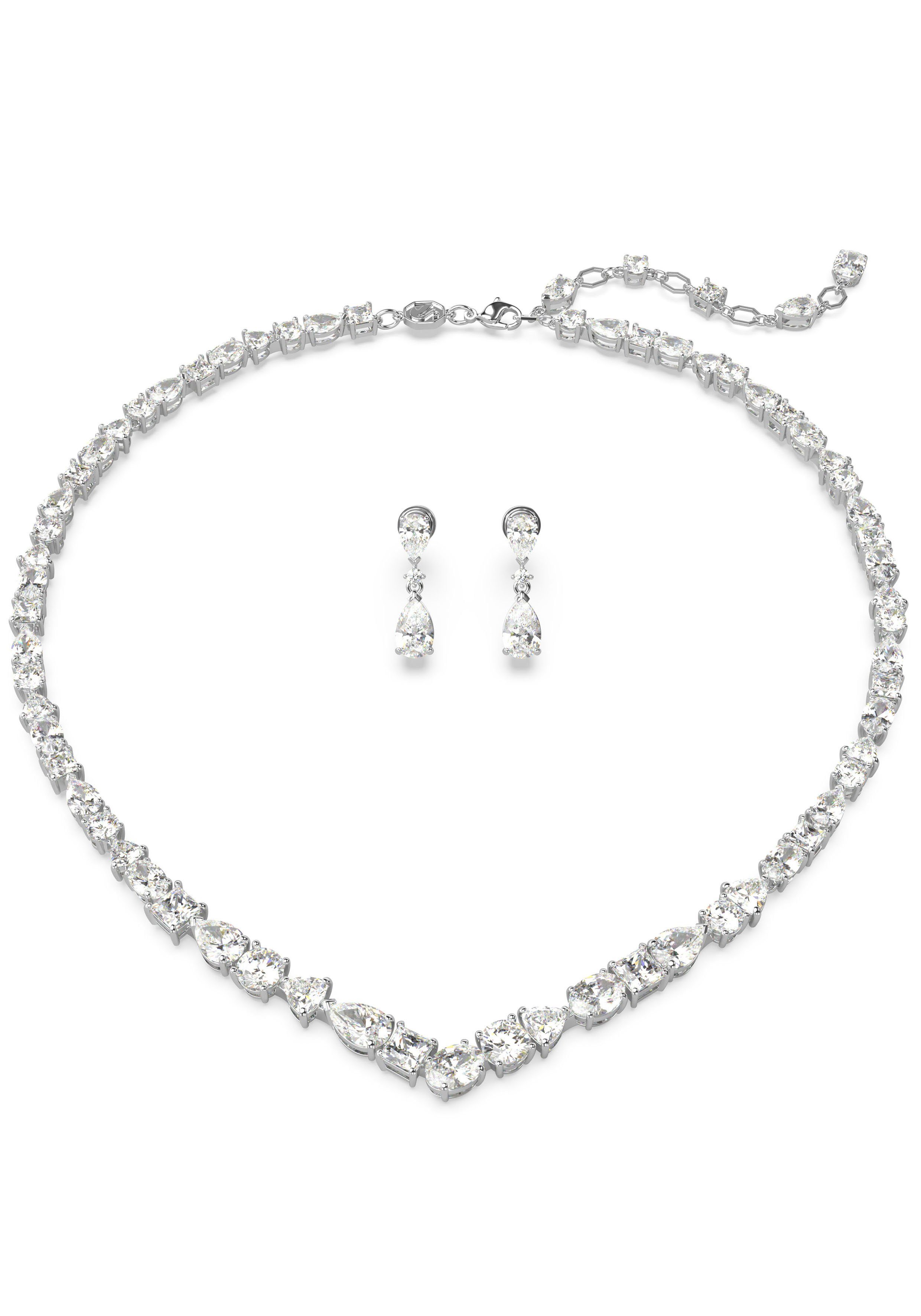 Swarovski Ohrring und Ketten Set Mesmera, 5674306 (Set, 3-tlg), mit funkelnden Swarovski® Zirkonia (synth)