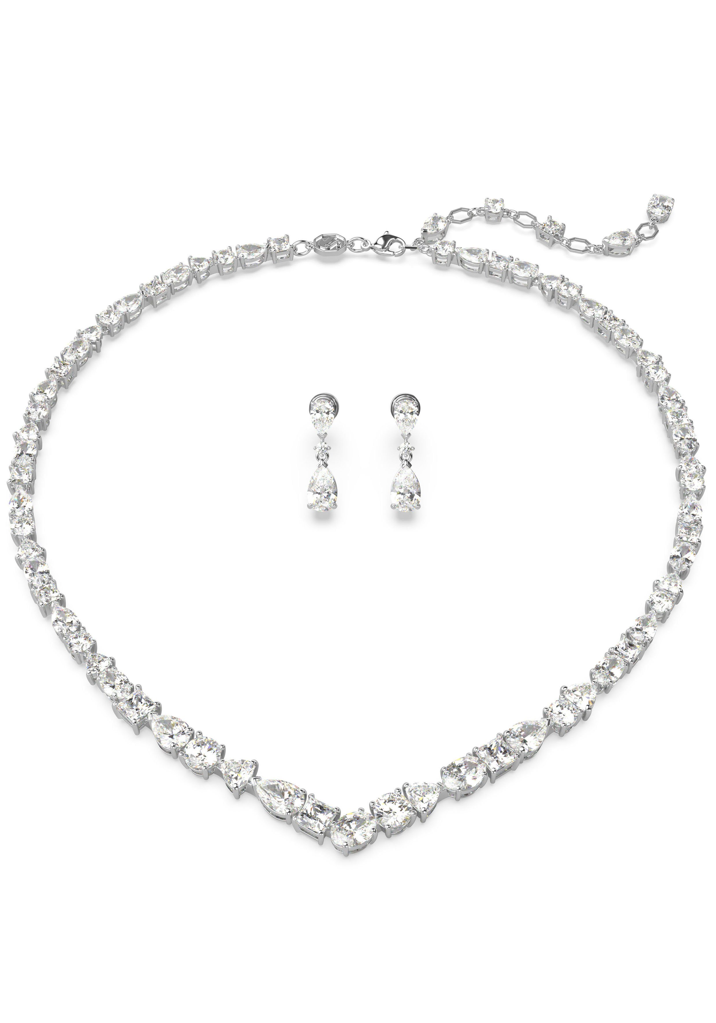 Swarovski Ohrring und Ketten Set Mesmera (Set, 3-tlg), mit funkelnden Swaro günstig online kaufen