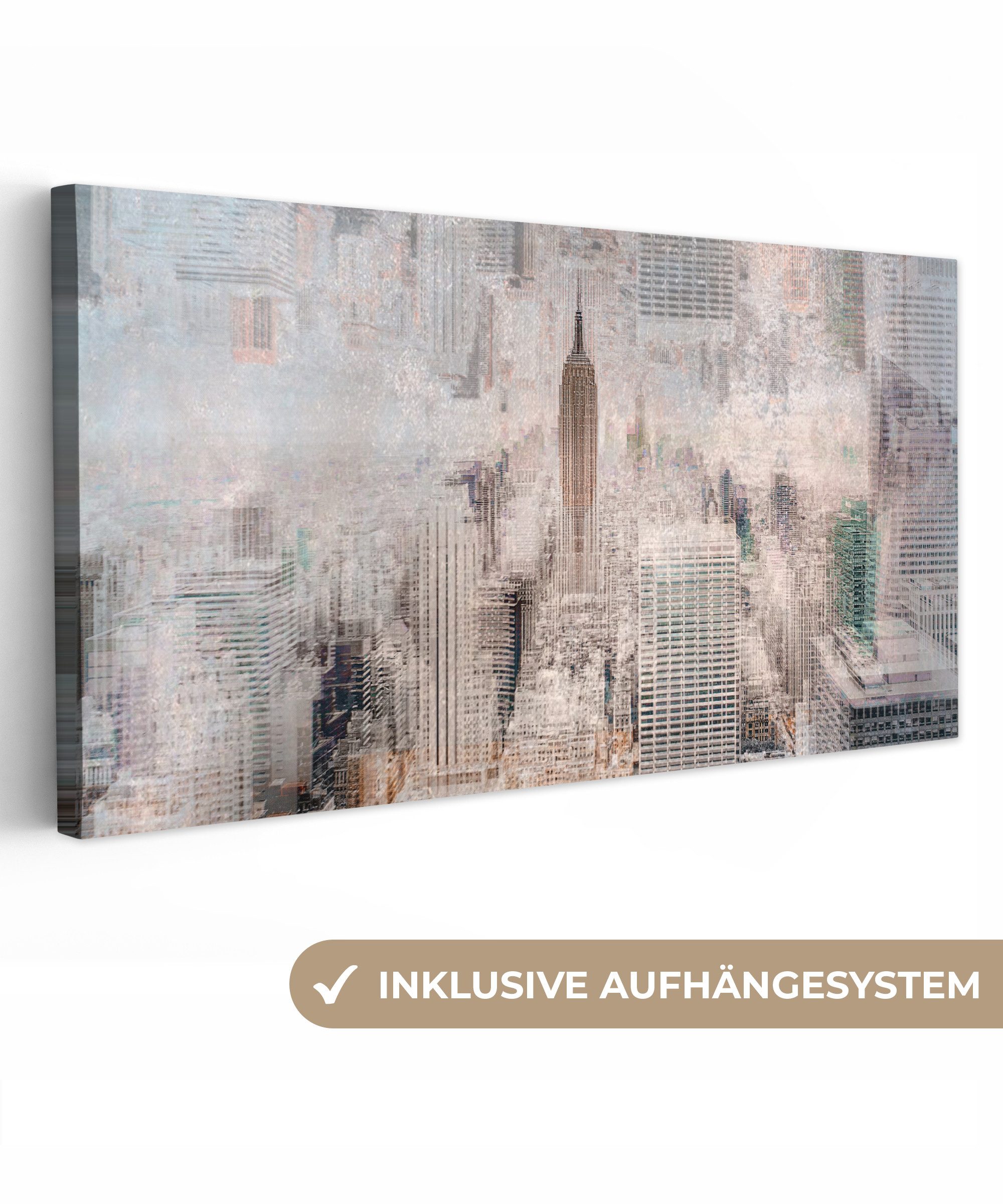 OneMillionCanvasses® Leinwandbild Panorama New York - günstig online kaufen
