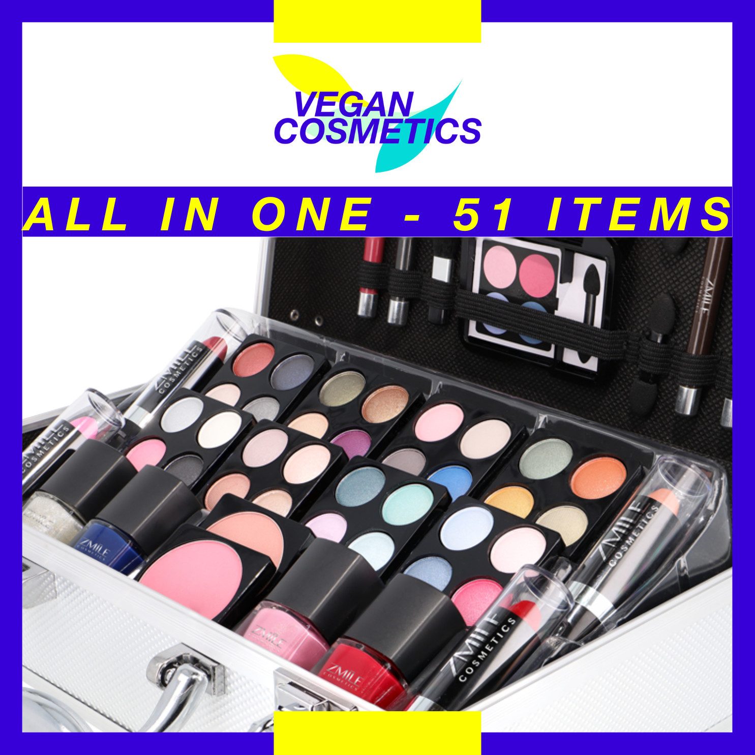 ZMILE COSMETICS Kosmetik-Koffer EVERYBODY'S DARLING, 51-tlg., mit veganer Formulierung