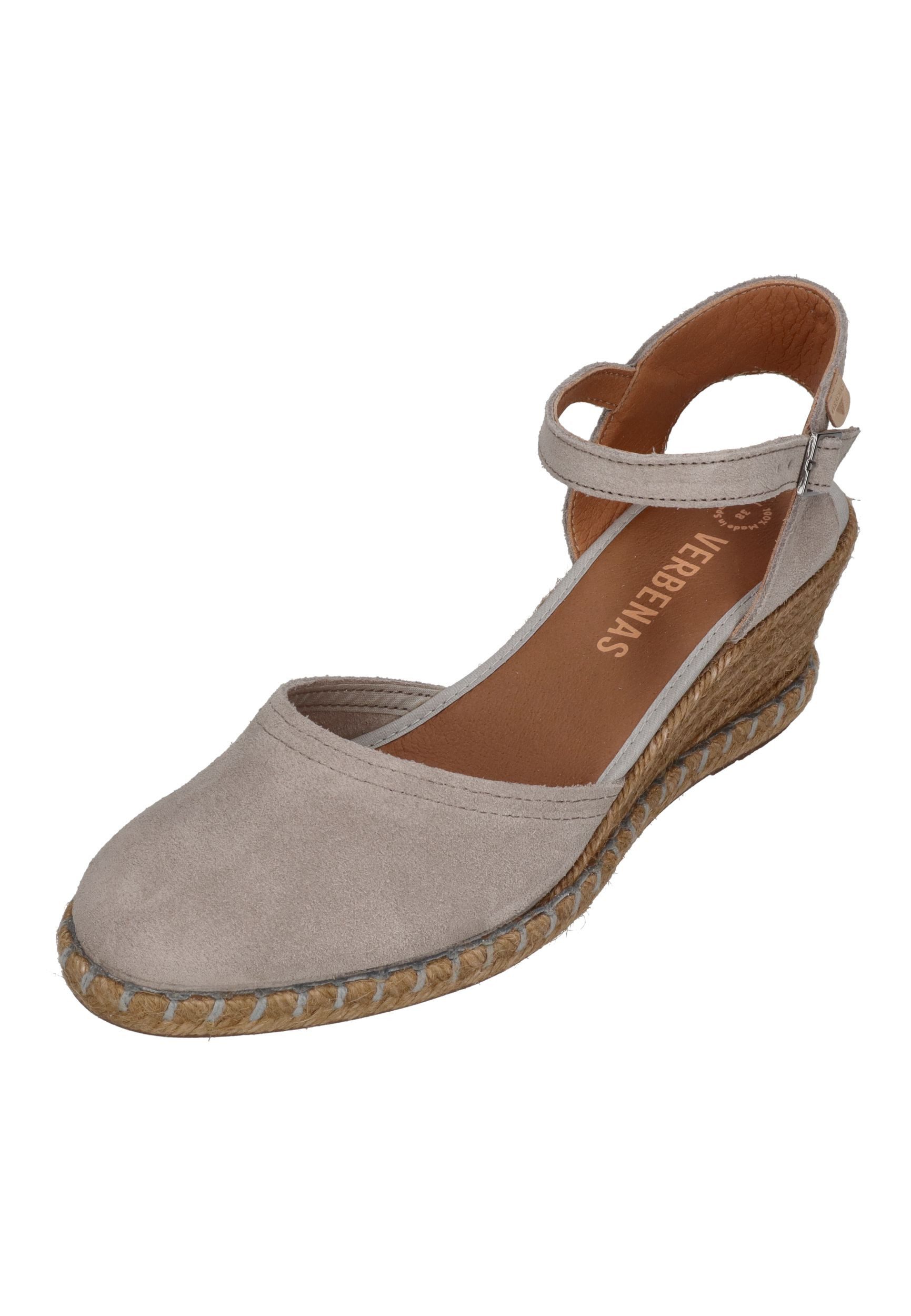 VERBENAS MALENA serraje tan Sandalette Perla