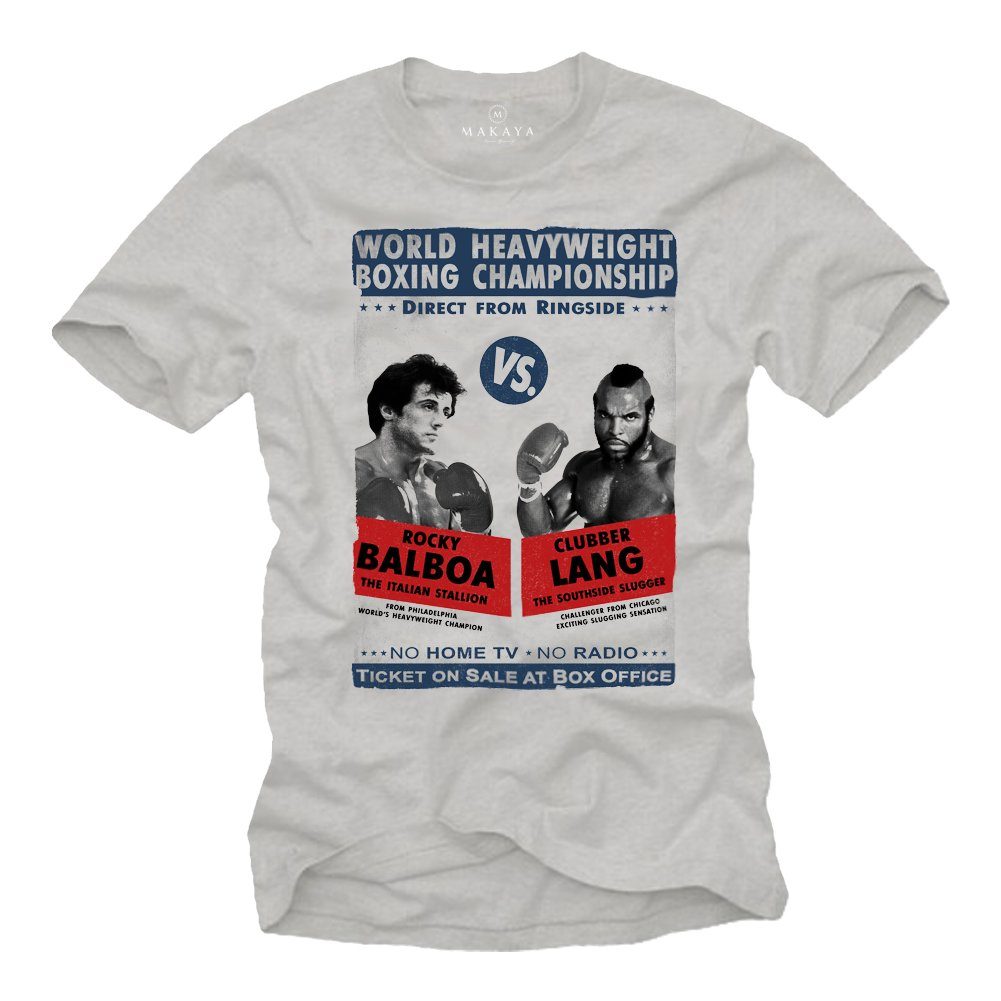 T-Shirt Herren Boxer GYM Motiv Fitness Oberteil Box Sport Männer Geschenke