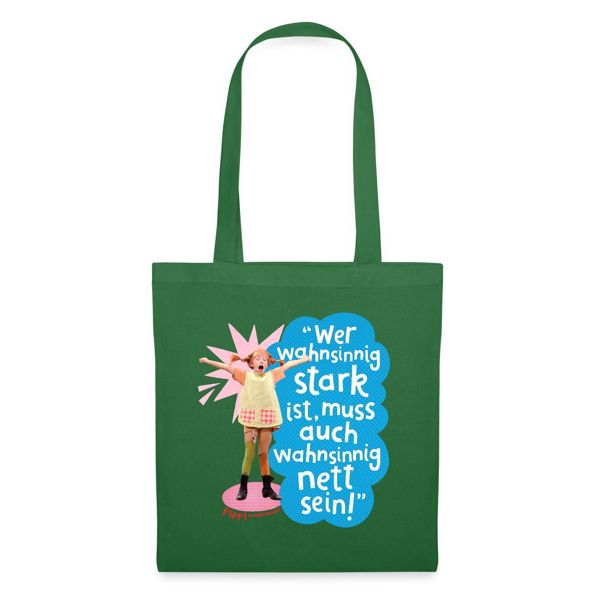 Henkeltasche Pippi Langstrumpf Mit Spruch Stoffbeutel