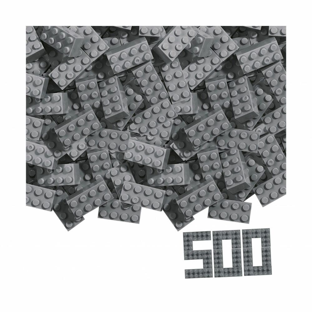 SIMBA Blox 500 Graue 8er Steine lose Spielbausteine