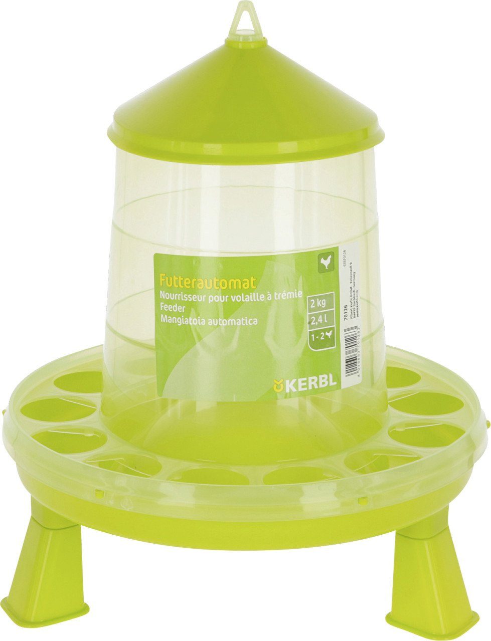 Kerbl Futterautomat Kerbl Futterautomat für 2kg mit Füßen