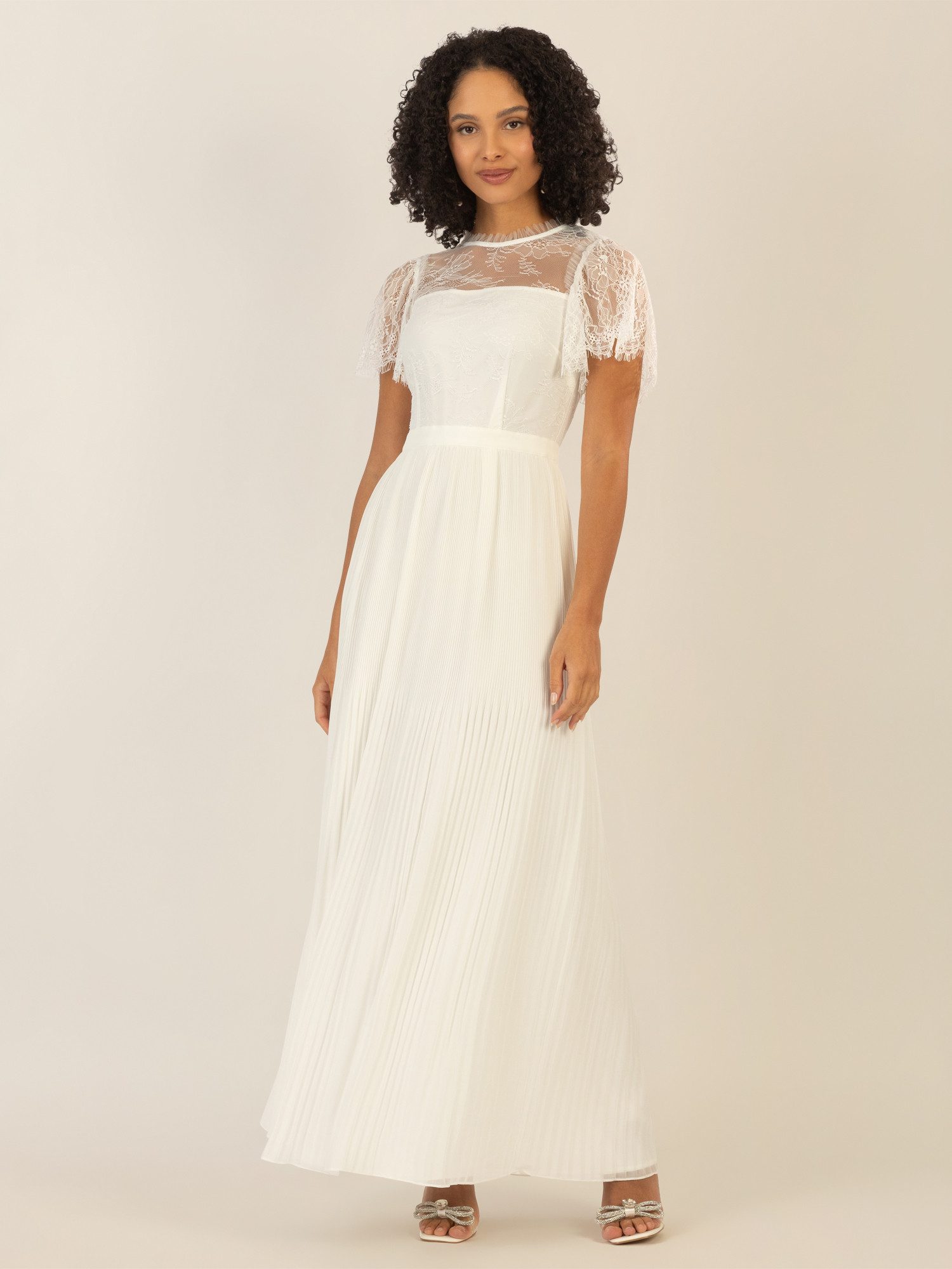 Apart Abendkleid im Materialmix aus weicher günstig online kaufen