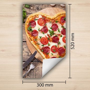 Decorwelt Herd-Abdeckplatte Herdabdeckplatte Kunststoff Aufrollbare Matte Küche Pizza Holz Herd, (30x52, 1 tlg), für alle Herdarten excl. Gasherde