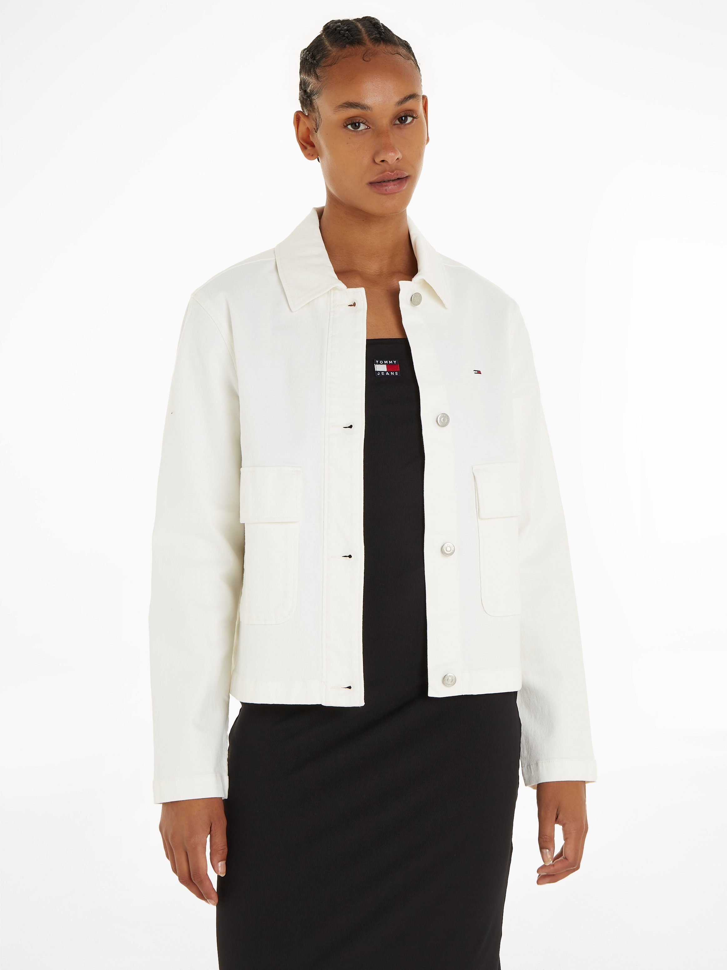 Tommy Jeans Outdoorjacke TJW GMD COTTON JACKET mit Tommy Jeans