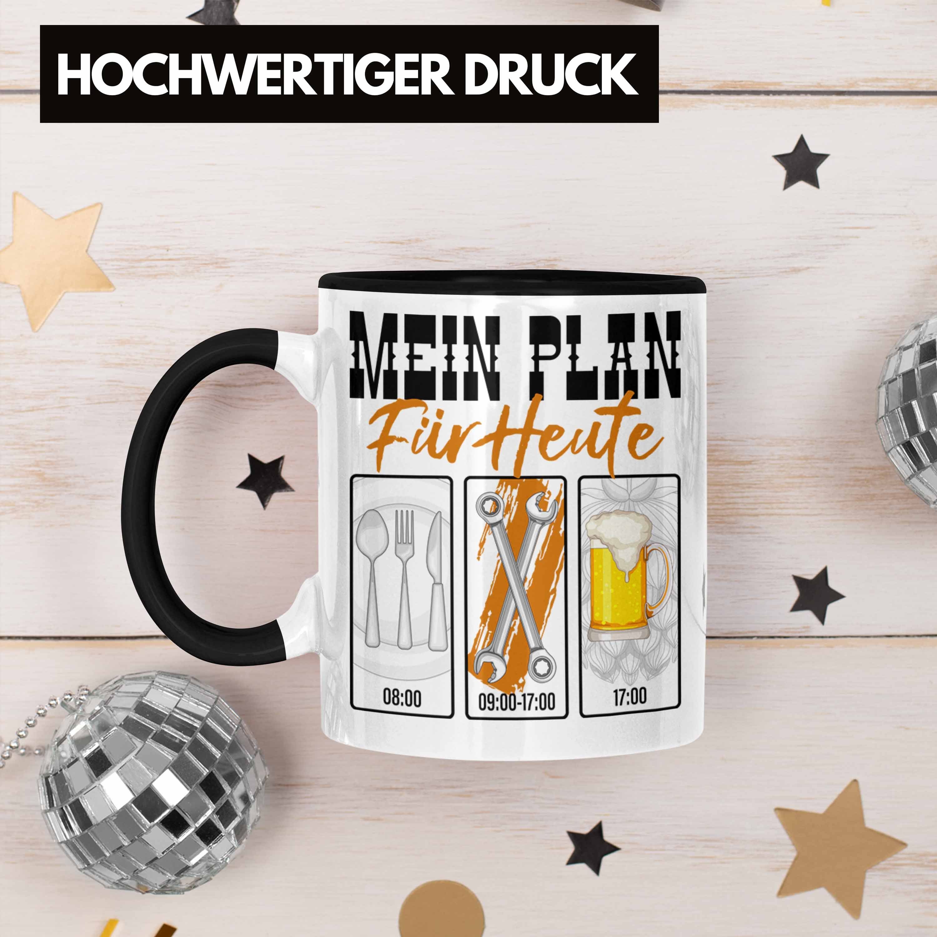 Tasse Mechaniker Lustiges Schwarz Trendation Tasse Handwerker Trendation Geschenk Grafik - für