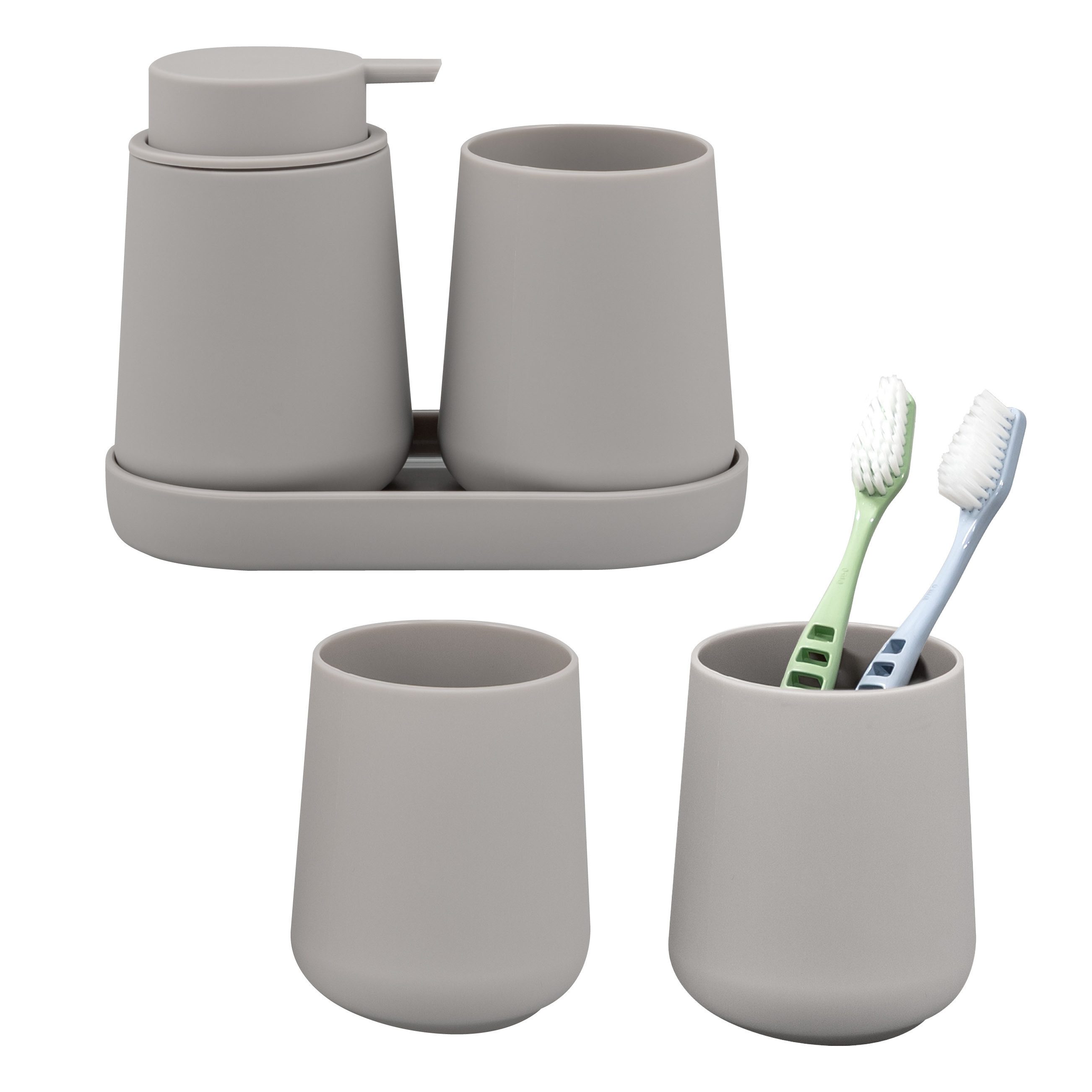 eluno Badaccessoire-Set TESERO 5tlg. Soft-Touch, 5 tlg.
