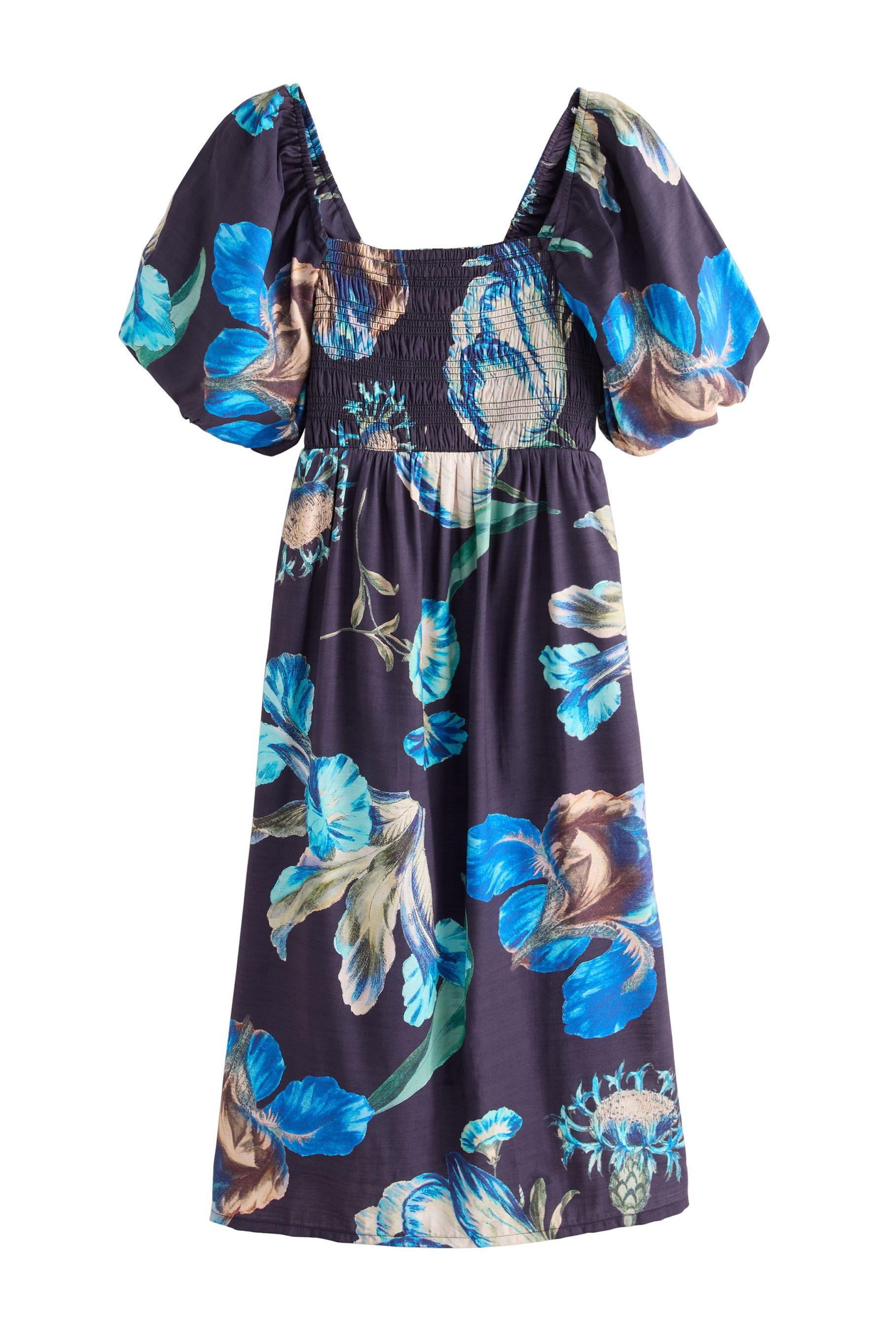 Next Midikleid Schulterfreies Midikleid mit Puffärmeln (1-tlg) günstig online kaufen