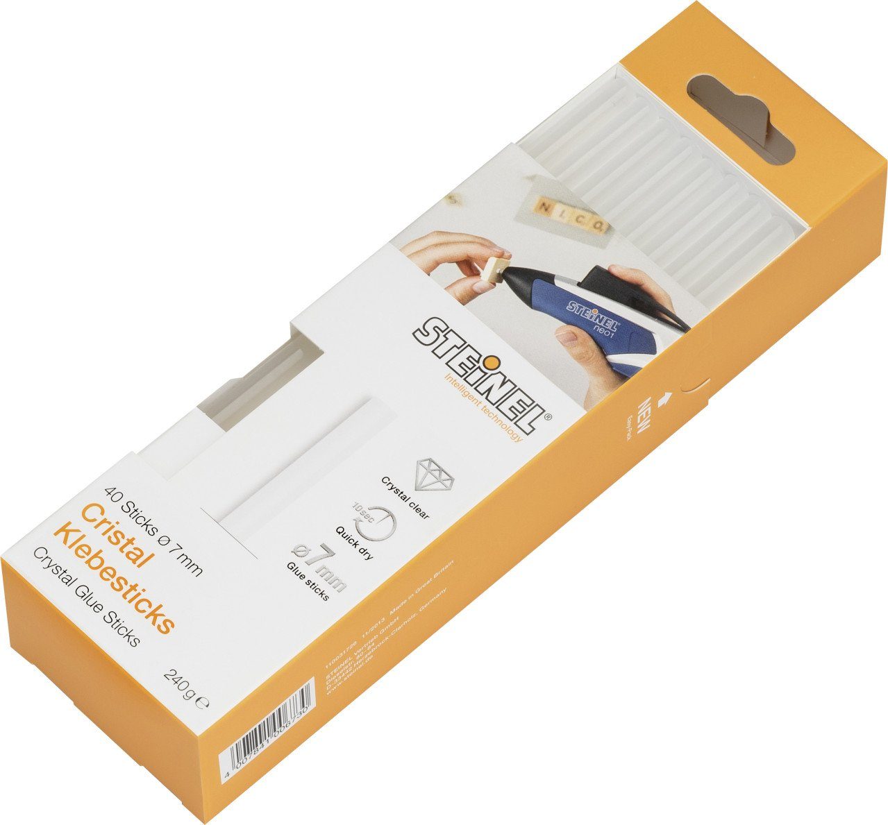 steinel Heißklebepistole Steinel Klebesticks Cristal Ø 7 mm klar 40 Stück