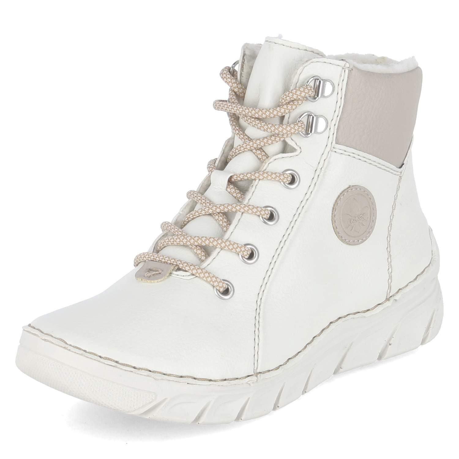 Rieker Rieker 55040-80 Damen Kunstleder weiss Winterstiefel günstig online kaufen