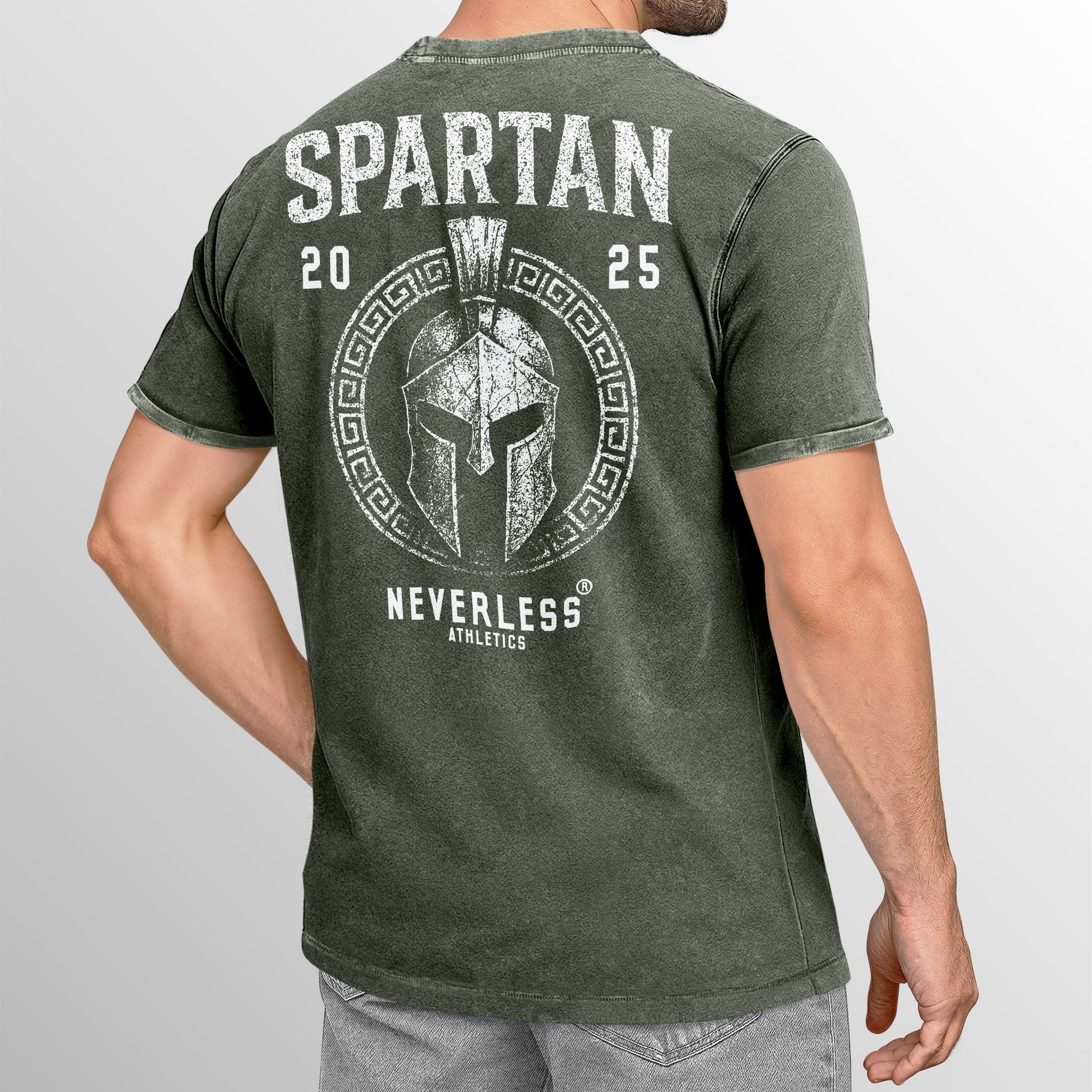 Neverless Print-Shirt Herren Vintage T-Shirt Backprint günstig online kaufen