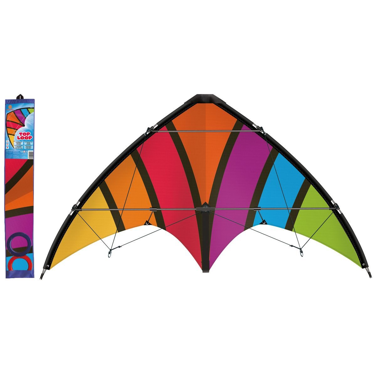 Paul Günther Flug-Drache Sportlenkdrachen Top Loop 130 130x69cm Polyester
