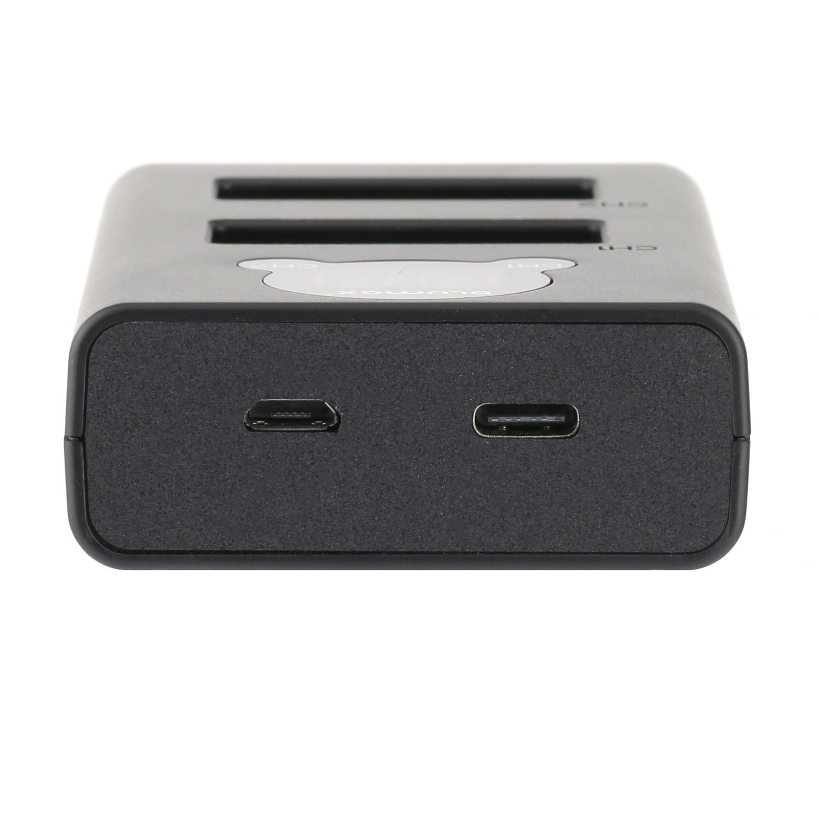 Blumax Dual LCD Ladegerät, für Canon LP-E17 USB-C Kamera-Ladegerät
