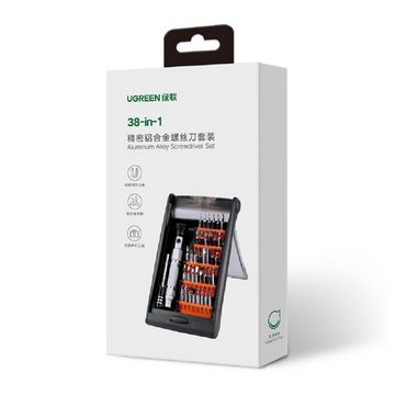 UGREEN Schraubendreher 38 in 1 Service-Schraubendreher Pentalobe Bits Schraubendreher-Set für Reperaturen von Smartphones, Tablets, Laptop, (38 St)