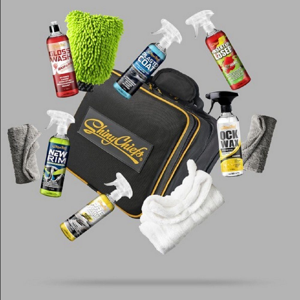 ShinyChiefs Wonder Case Tasche Zubehör Waschmittel Wash & Gloss Kit Auto-Reinigungsmittel (11-St)