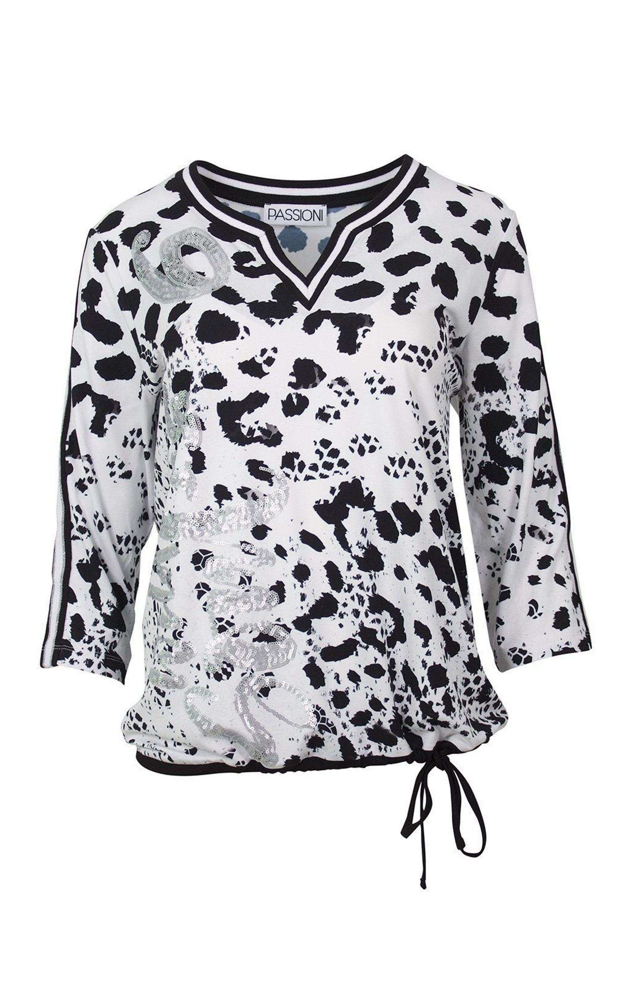 Passioni Print-Shirt mit Animalprint günstig online kaufen