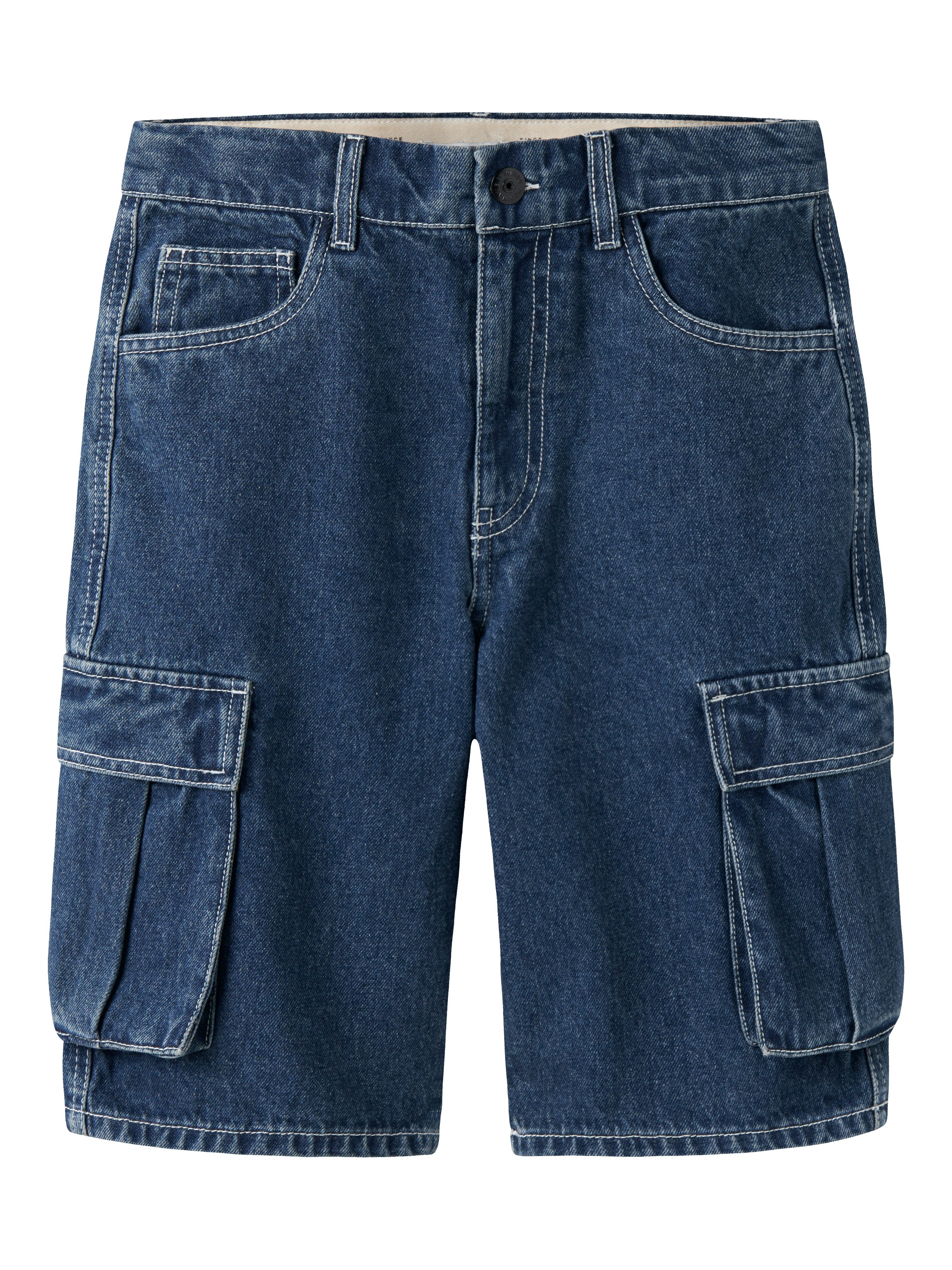 Name It Jeansshorts NKMBEN SK DNM CARGO BERMUDA 2800-IM Baumwolle, Baggy Fit